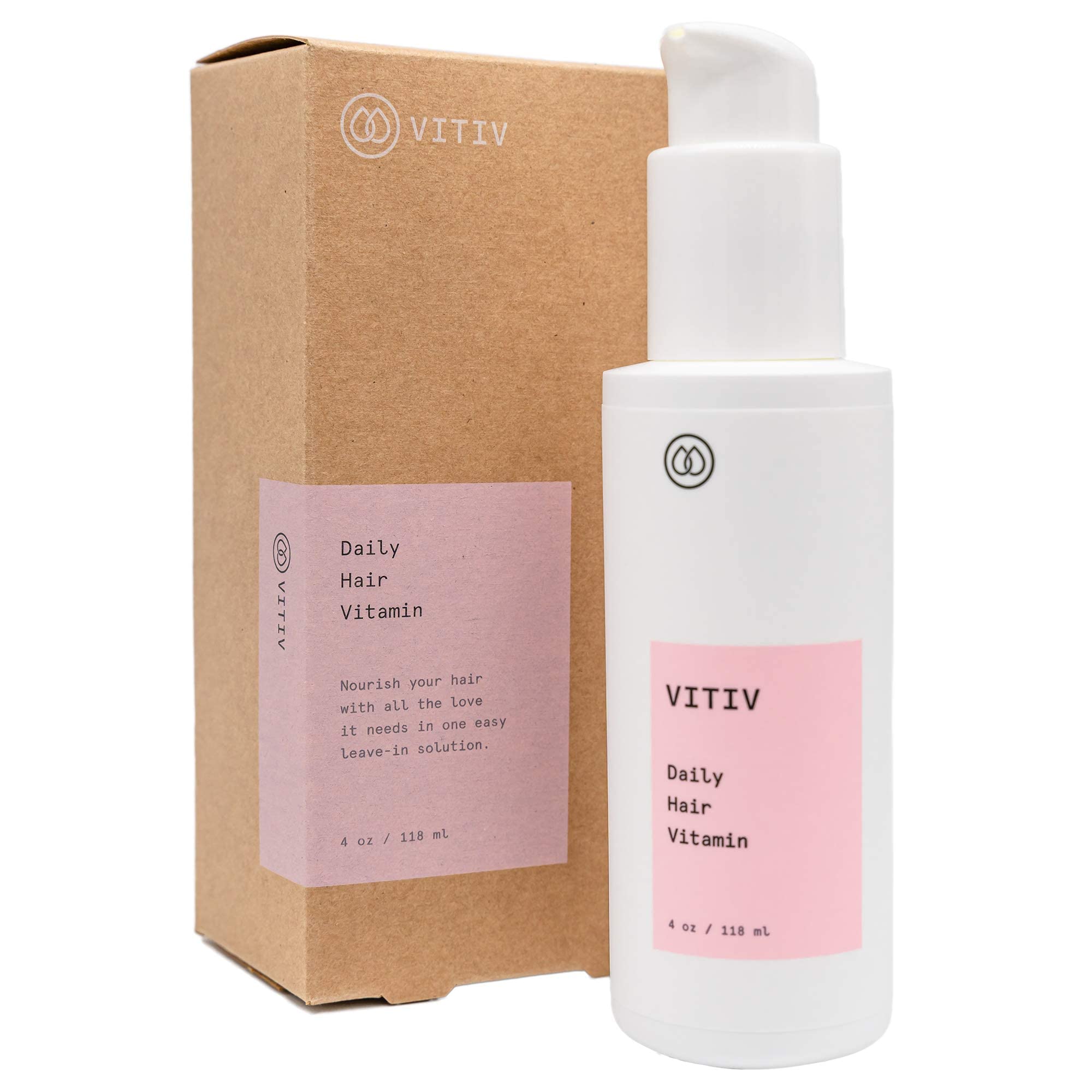 Vitiv Leave In Conditioner 4Oz - Nourishing Vitamins For Your Hair And Scalp - All Natural, Silicone Free, Vegan - Made For All