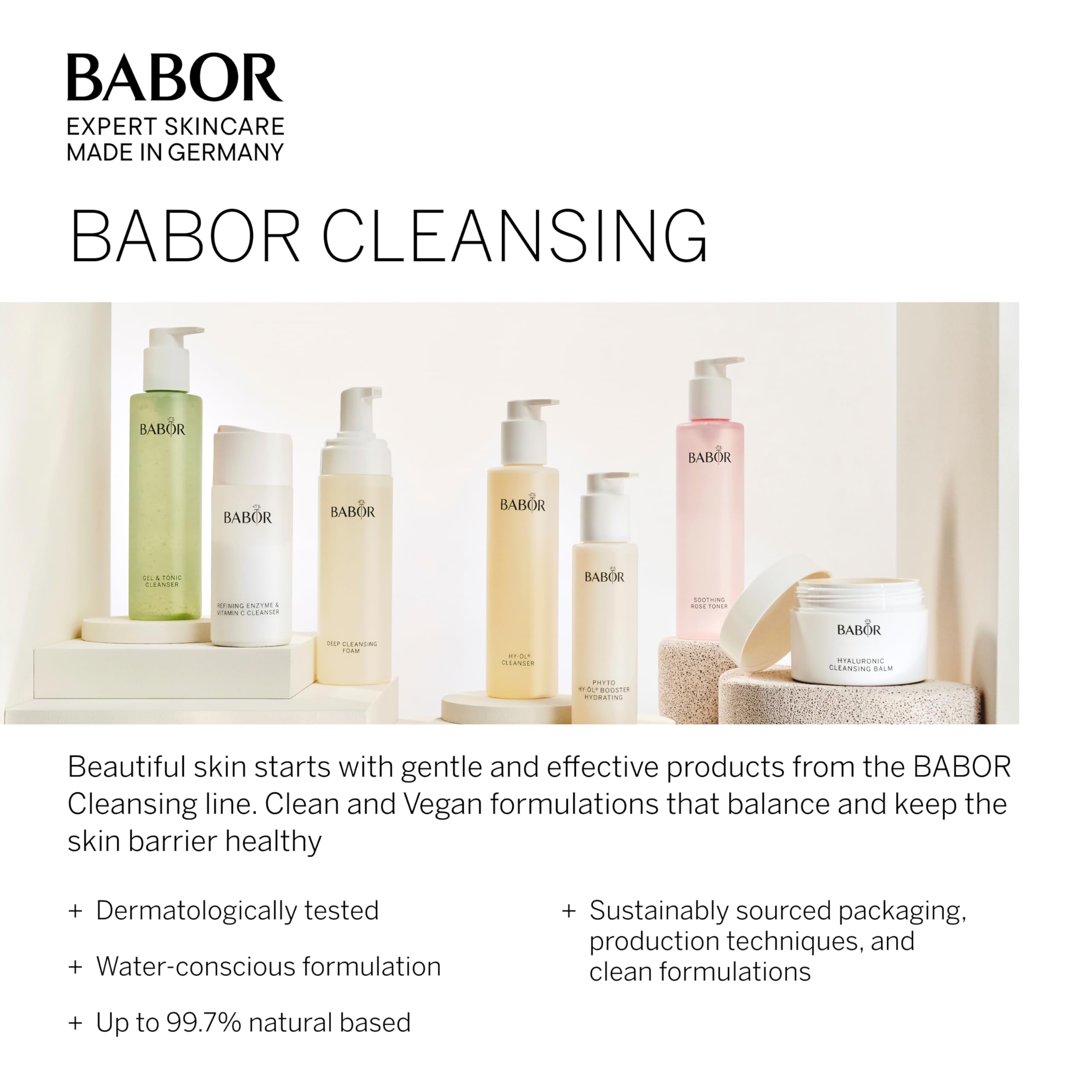Babor Hy-Ol Cleanser, Facial Oil Cleanser, Gentle Cleansing Oil Removes Make Up & Impurities, Safe For Sensitive Skin Promoting