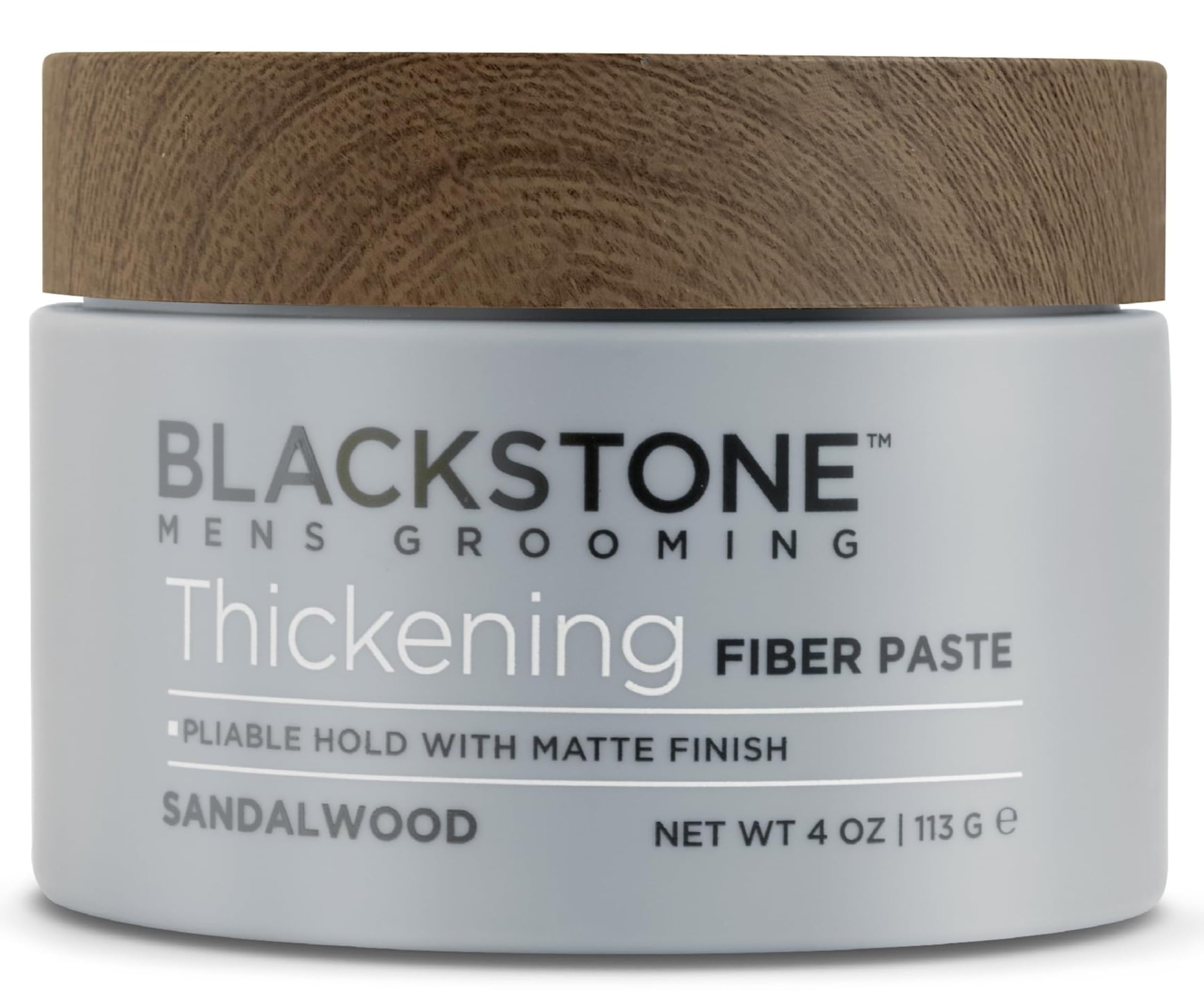 Blackstone Men's Grooming Thickening Fiber Paste Gel for Hair Styling - Adds Volume with Pliable Hold & Matte Finish | Paraben &