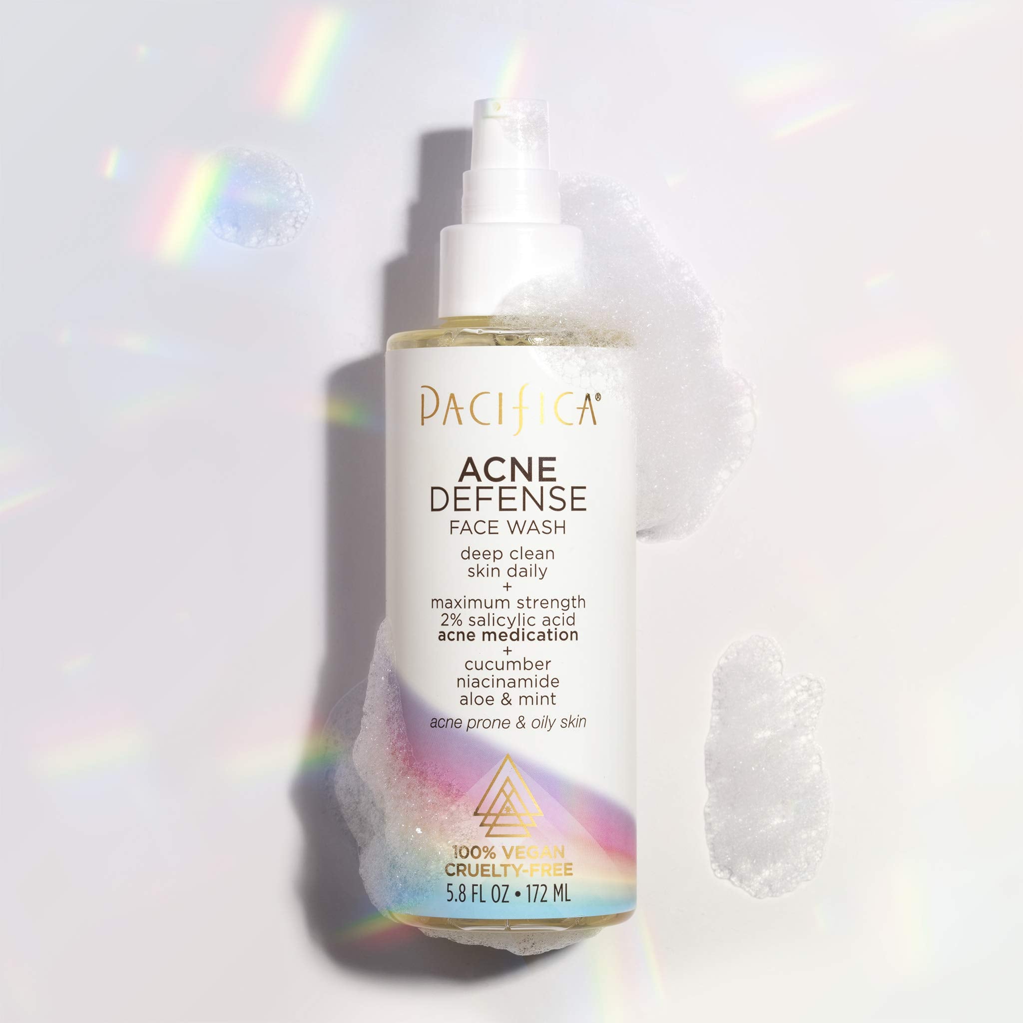 Pacifica Acne Defense Face Wash Unisex 5.8 Oz