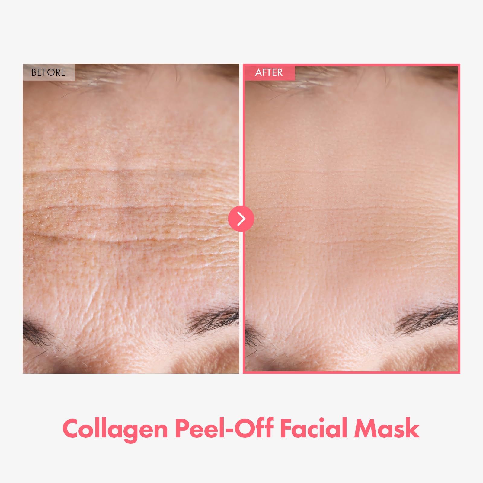 Tosowoong Real Collagen Fit, Collagen Wrapping Mask, Collagen 670,000Ppm, Peel Off Facial Mask For Elasticity, Hydrating, Glow,