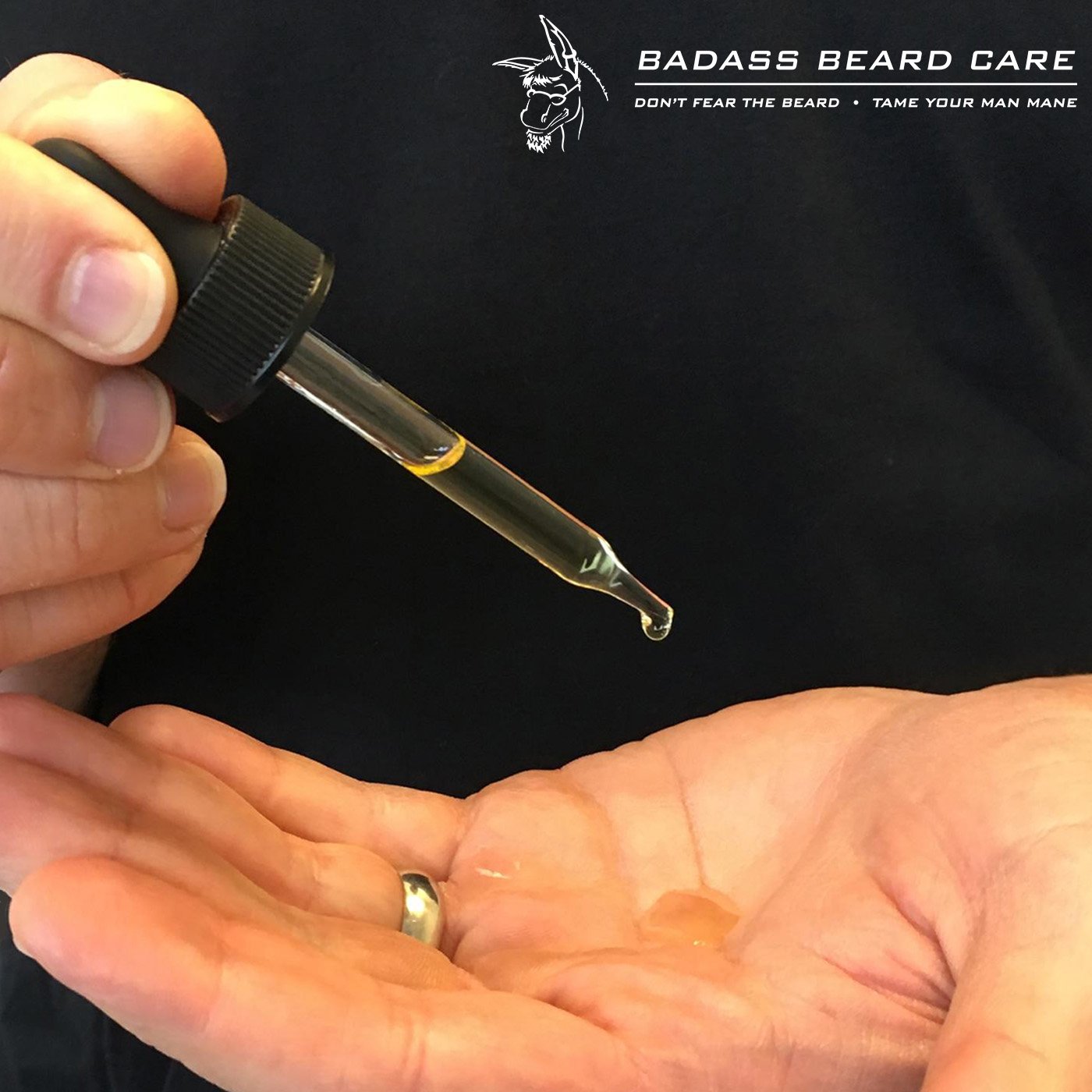 Badass Beard Care Oil For Men - Mountain Man Scent, 1 Oz - All Natural Ingredients, Keeps Beard And Mustache Full, Soft And Heal