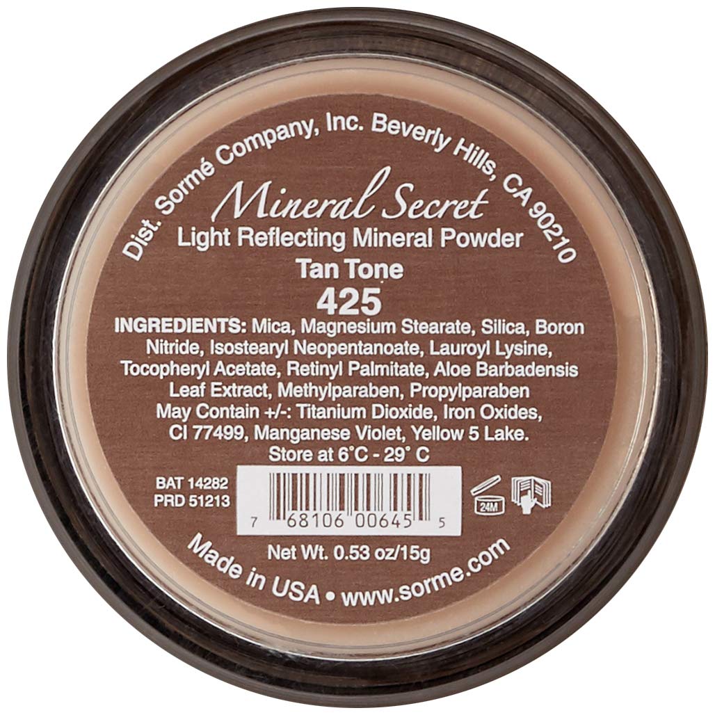 Sorme' Treatment Cosmetics Mineral Secret Light Reflecting Mineral Powder, Tan Tone