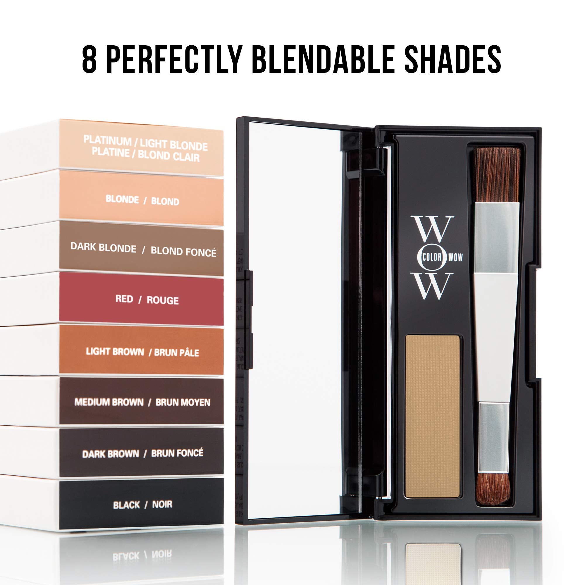 Color Wow Root Cover Up Dark Blonde: Instantly Conceal Greys And Enhance Highlights - Water Resistant, Sweat Resistant, No Mess!