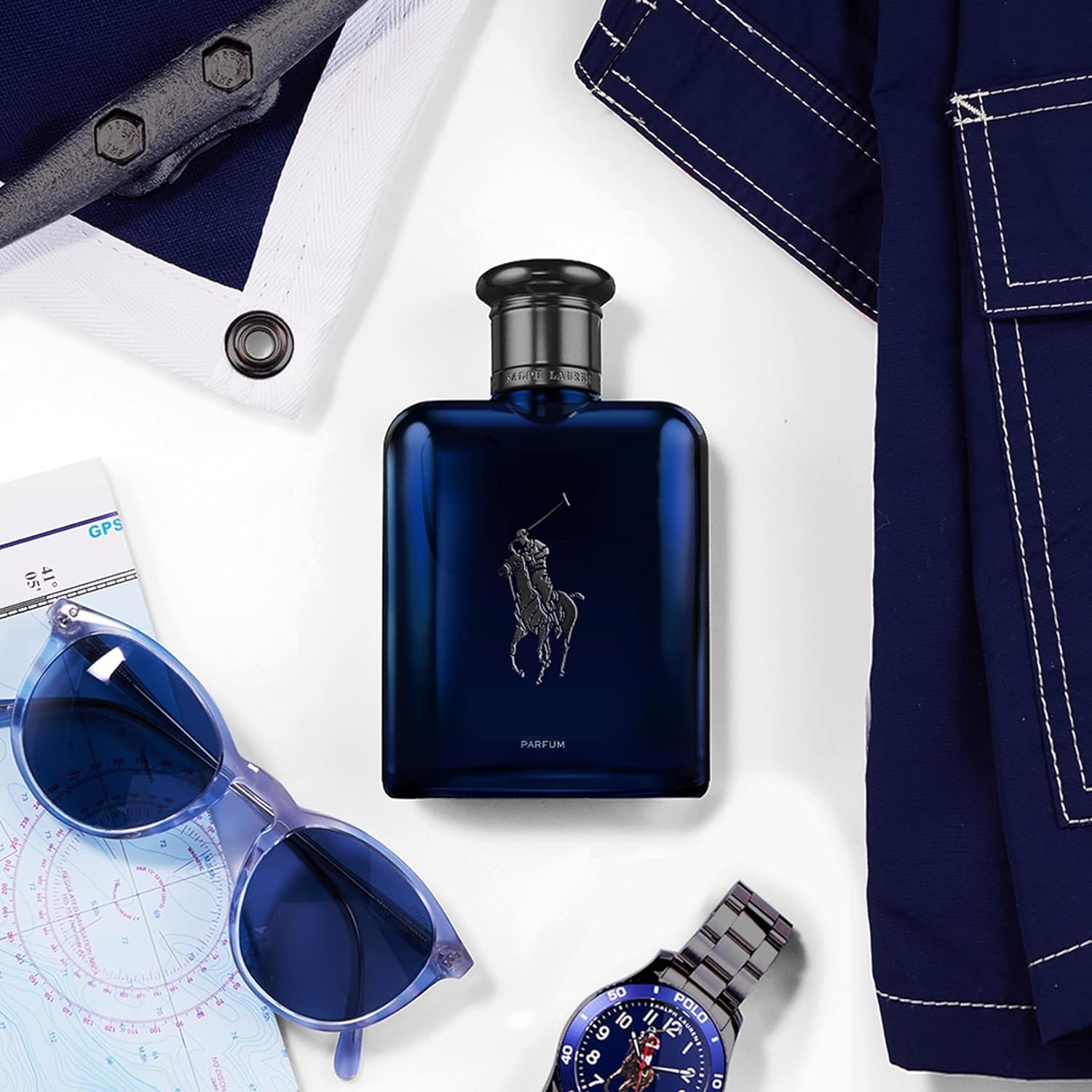 Ralph Lauren - Polo Blue - Parfum - Men'S Cologne - Aquatic & Fresh - With Citrus, Oakwood, And Vetiver - Intense Fragrance - 6.