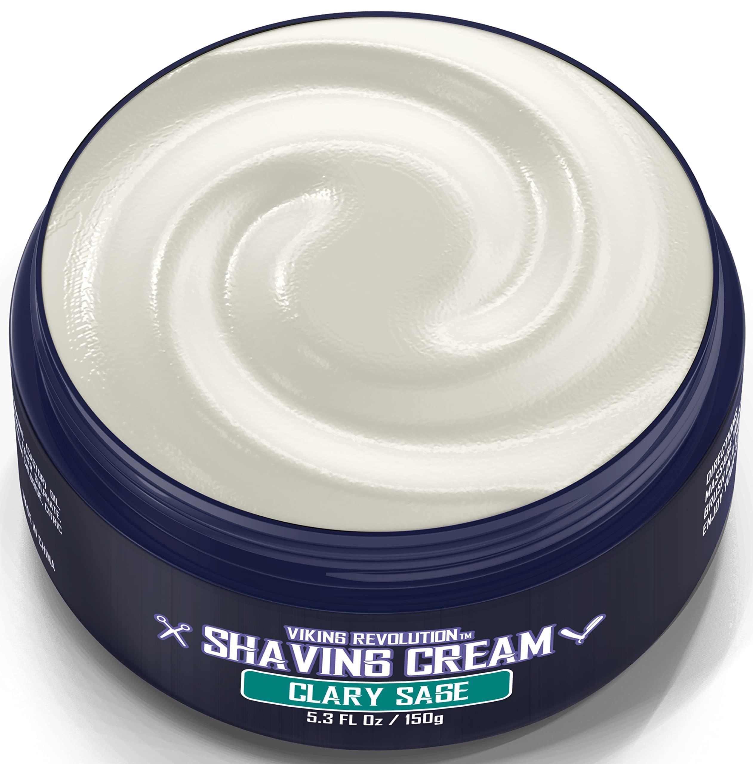 Luxury Shaving Cream Clary Sage Scent - Soft, Smooth & Silky Shaving Soap - Rich Lather For The Smoothest Shave - 5.3Oz