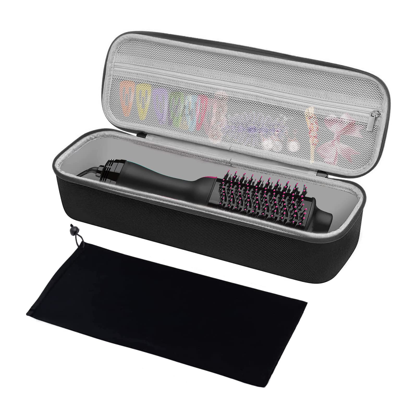 Mosiso Hard Travel Case Storage Bag Compatible With Revlon One-Step Hair Dryer Brush 1.0 & Plus 2.0, Eva Carrying Case Cover Pro