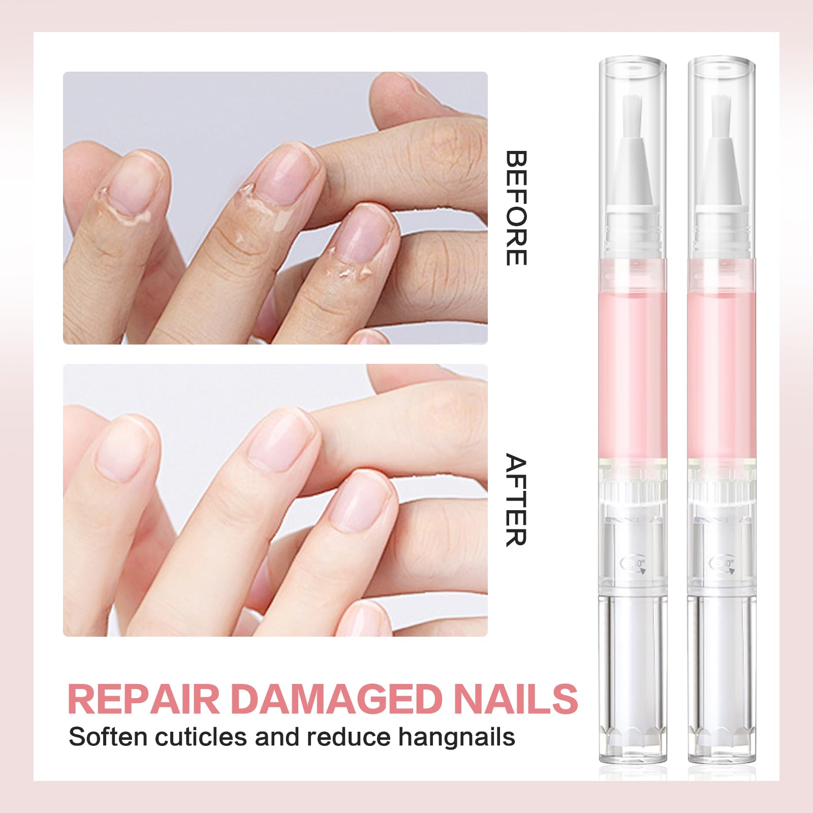 Ptoso Radiant Nail Growth Oil, Nail Strengthener, Cuticle Oil For Nails, Moisturize Strengthen Nail Care Oil, Finger Edge Manicu