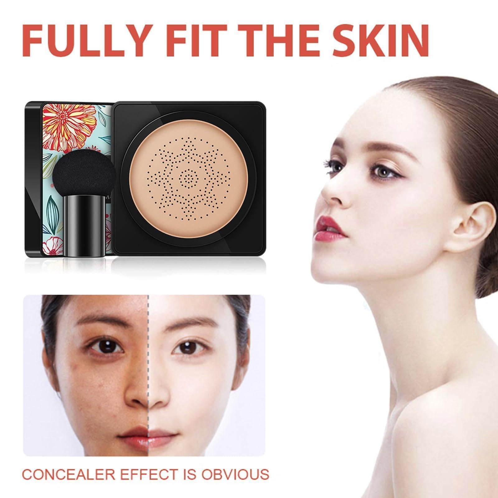 Beauty Cream, Beauty Linasi Clear Cover Beauty Cream, Air Cushion Cc Cream, Moisturizing Concealer, Makeup Long Lasting (A-Lvory