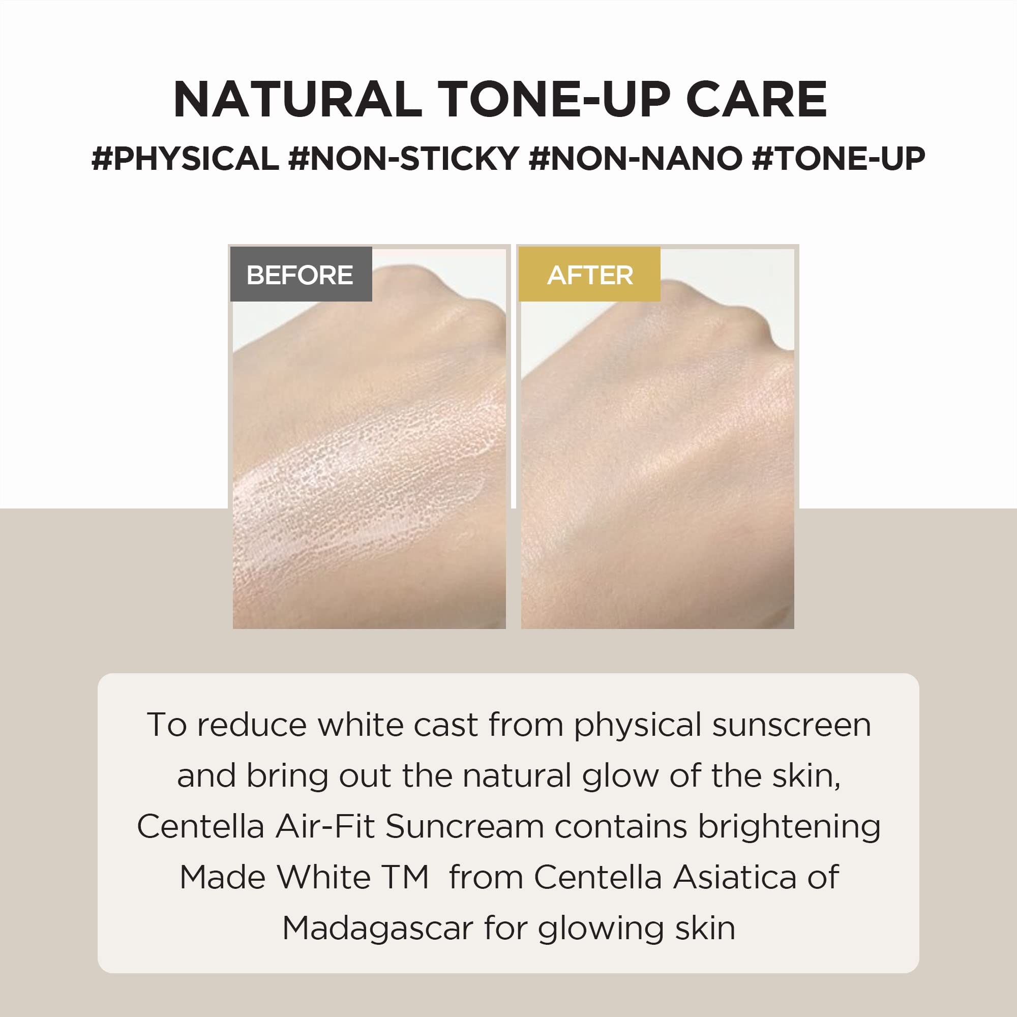 Skin1004 Madagascar Centella Air-Fit Suncream Plus 1.69 Fl. Oz (50Ml)