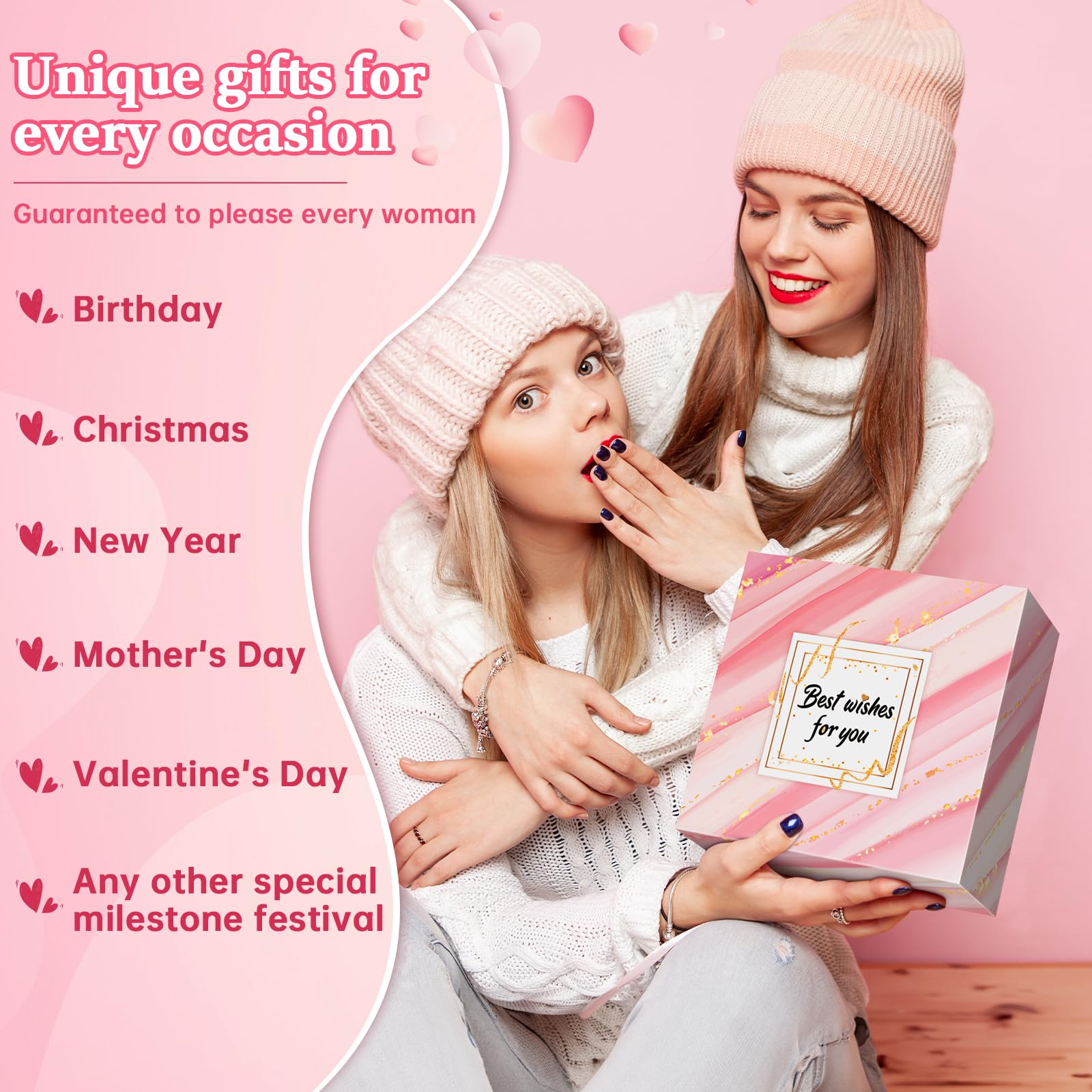 Gifts For Women, 10Pcs Unique Birthday Gifts For Women, Mom, Wife, Girlfriend, Sister, Her, Best Friend,Colleague,Christmas, Val