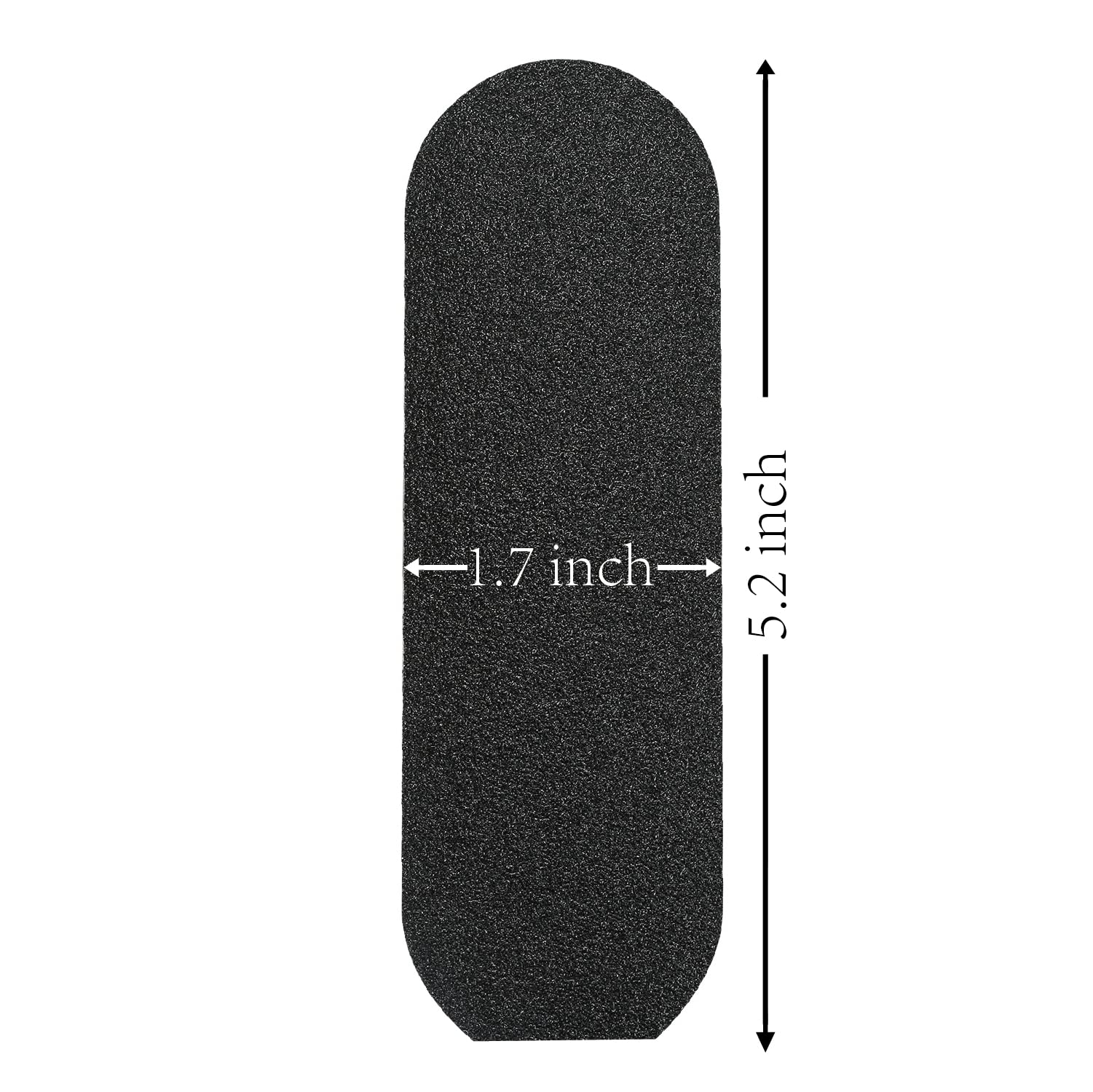 Stainless Steel Pedi File Refill, 100 Grit, Black - Pedicure Refill Pads - Foot Rasp Pad With Removable Glue,Size 5.2'' L X 1.7'
