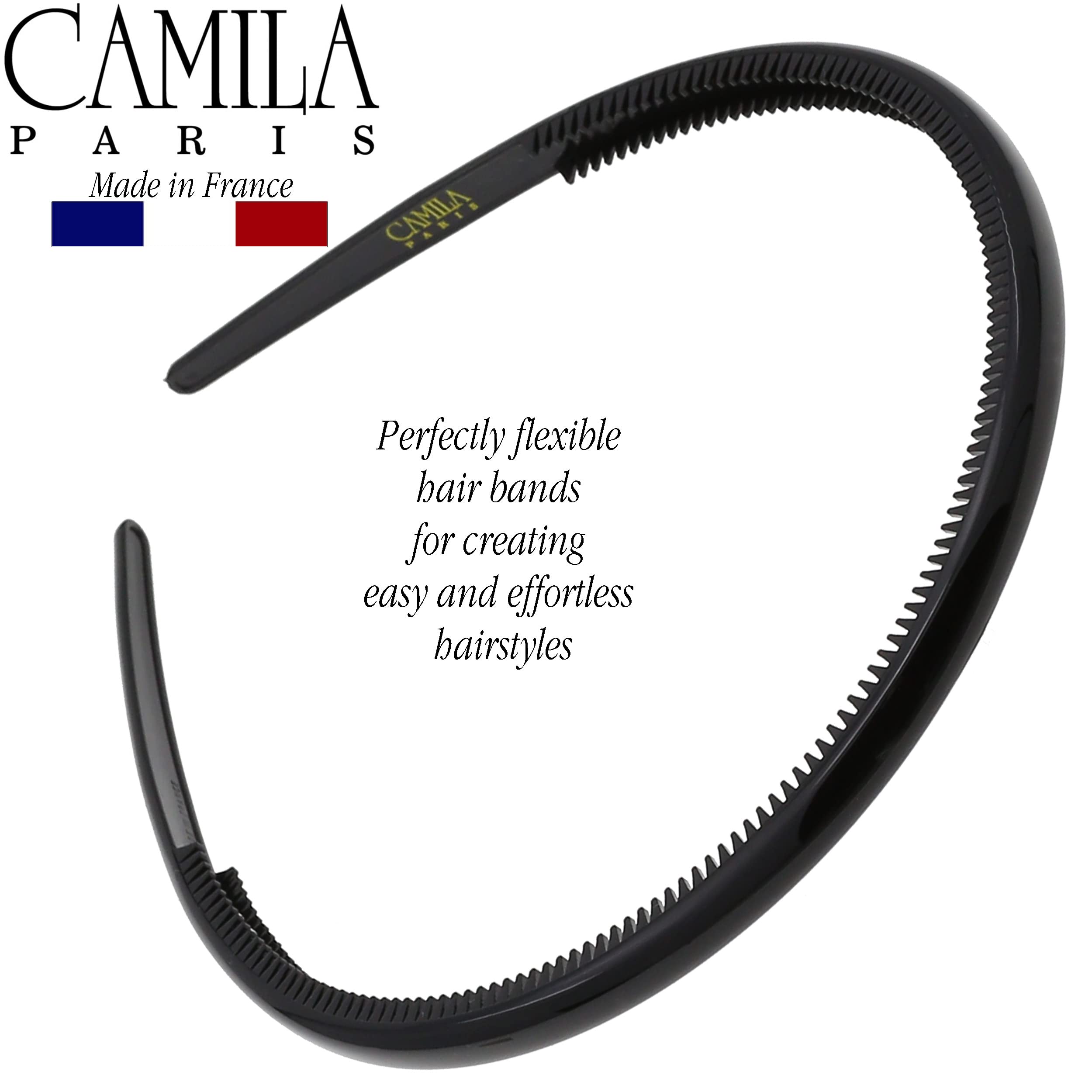 Camila Paris Cp3455 French Fashion Headband For Women, Very Flexible With Teeth For Strong Hold Grip, Women'S Hairband, No Slip