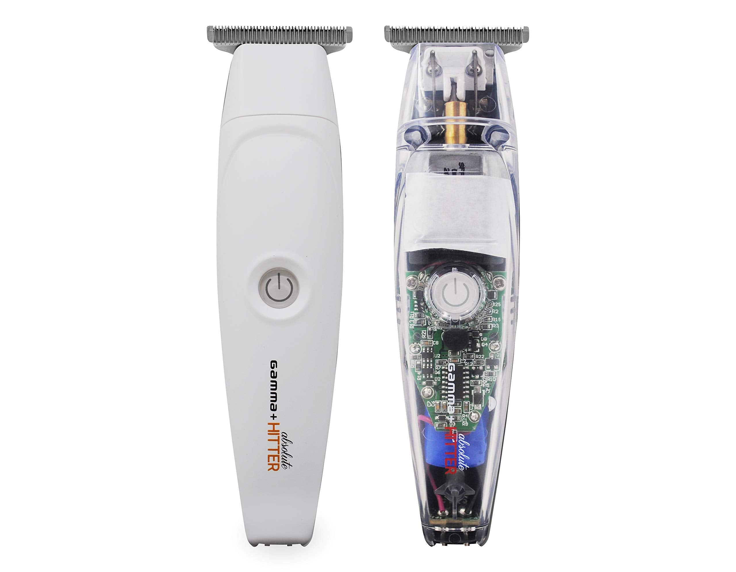 GAMMA+ Replacement Absolute Hitter Hair Trimmer Model Lids - Clear and Matte White