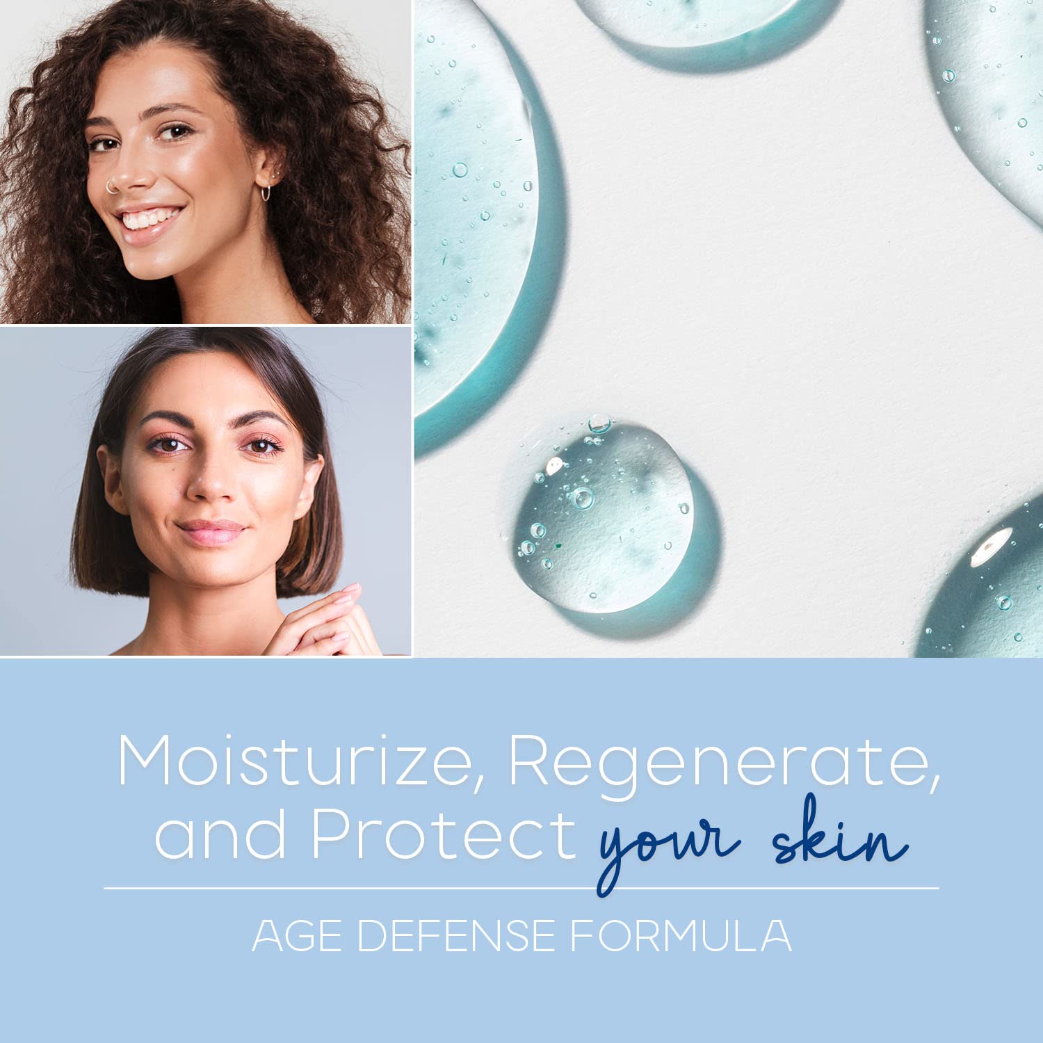 Skin Aesthetics Hyaluronic Acid And Collagen Face Serum - Reduce Wrinkles & Fine Lines, Locks In Moisture & Ultra Hydrating Faci