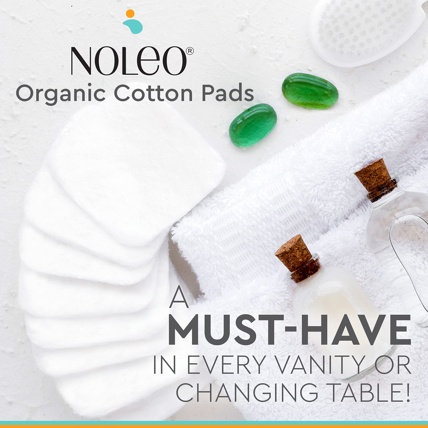 Cotton Rounds & Pads (240 Count (Pack Of 3), Extra Large & Pressed)