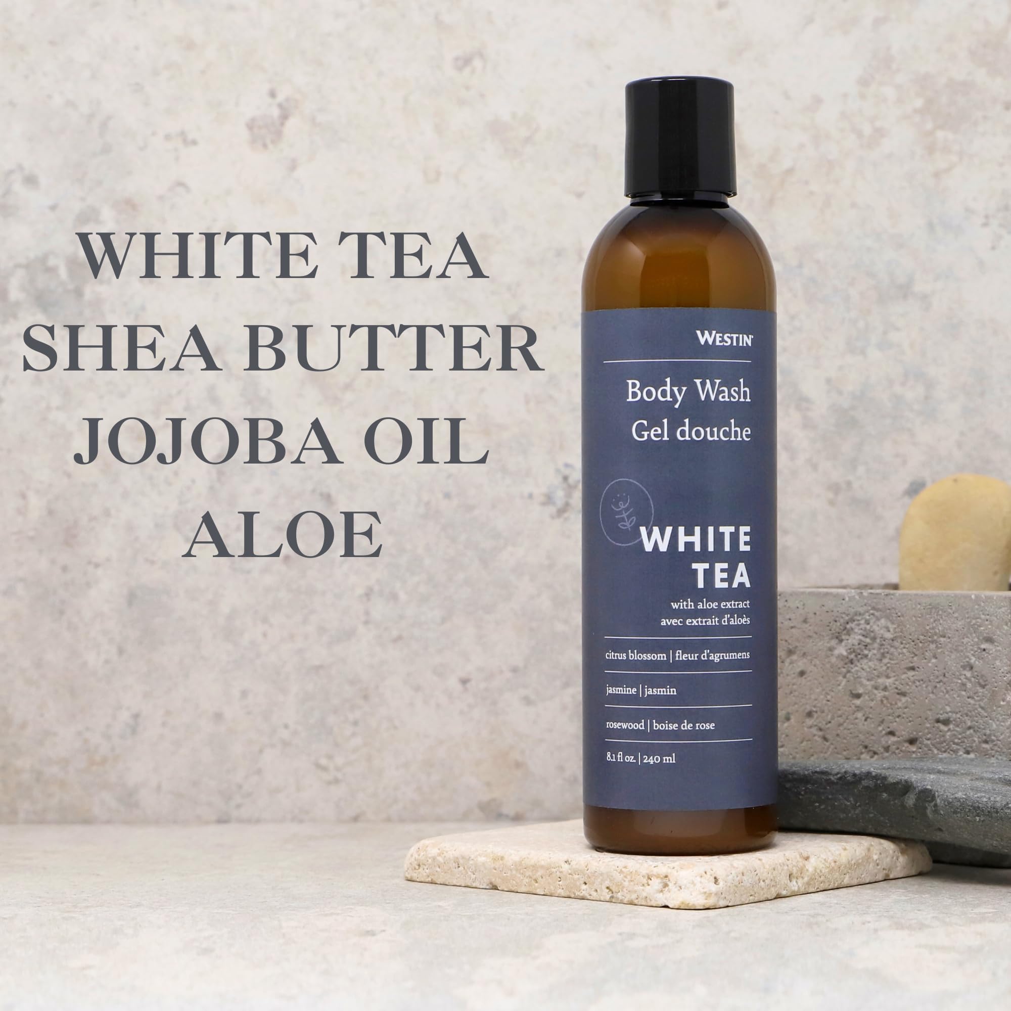 Westin White Tea Aloe Body Wash - Hydrating Bath And Shower Gel With Signature White Tea Aloe Scent - 8 Ounces
