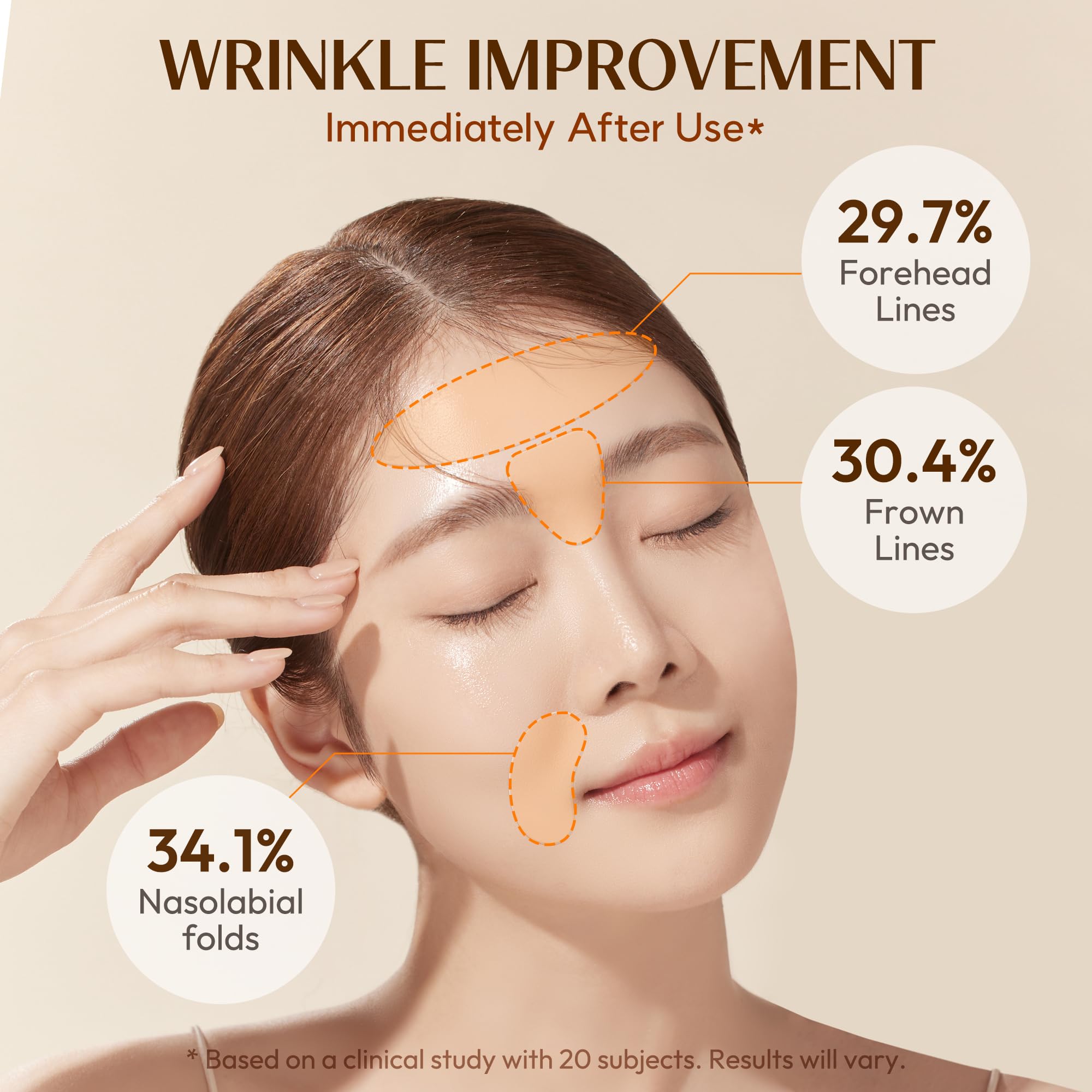 Marshique Wrinkle Repair Patches For Frown Lines Eleven Lines - Between The Eyes Wrinkle Patches Non Invasive Wrinkle Smoothers