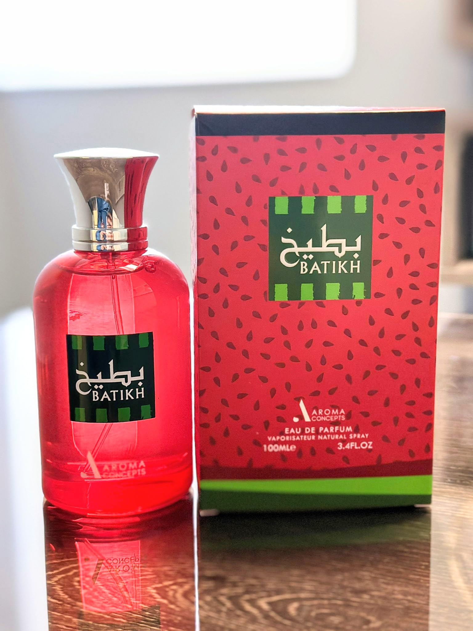 Paris Corner Watermelon Perfume EDP 3.4 Fl Oz Unisex Fresh Scent - Long-lasting Fragrance for Daily Wear