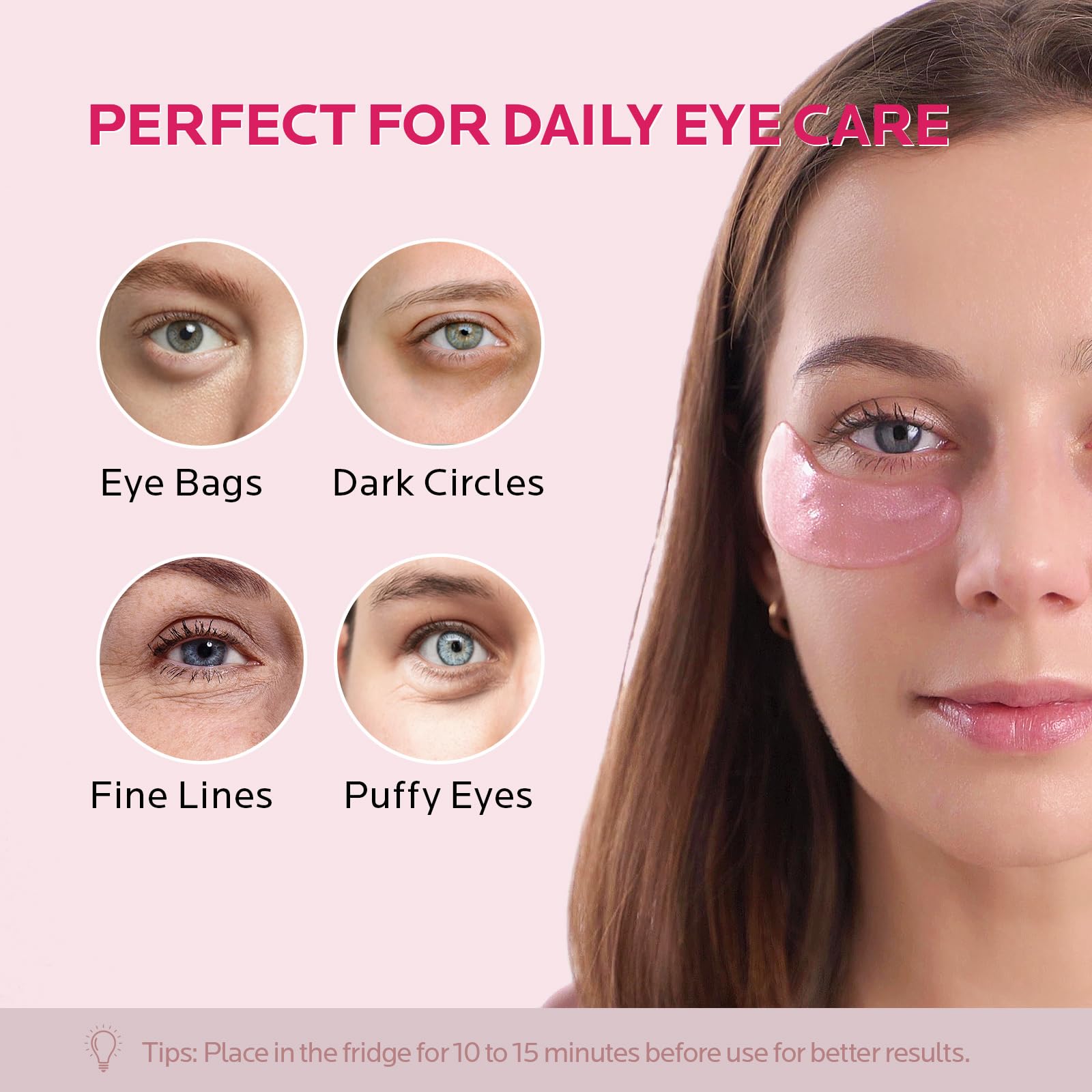 Zealsea 12 Pairs Under Eye Masks For Dark Circles And Puffy Eyes - Hydrating Eye Patches, Gel Eye Patches Eye Bags Treatment For