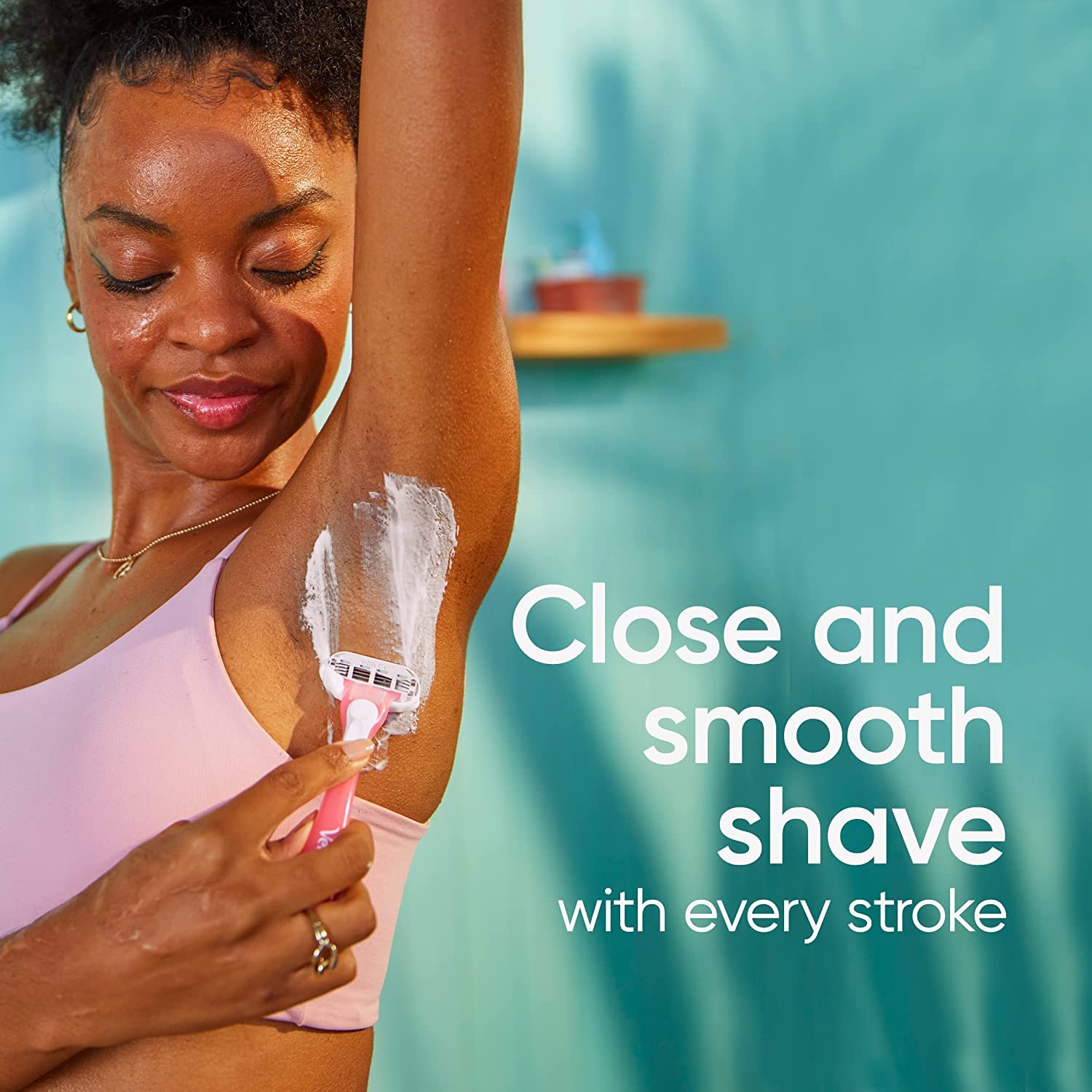 Gillette Venus Sensitive Disposable Razors For Women With Sensitive Skin, 6 Count, Delivers Close Shave With Comfort