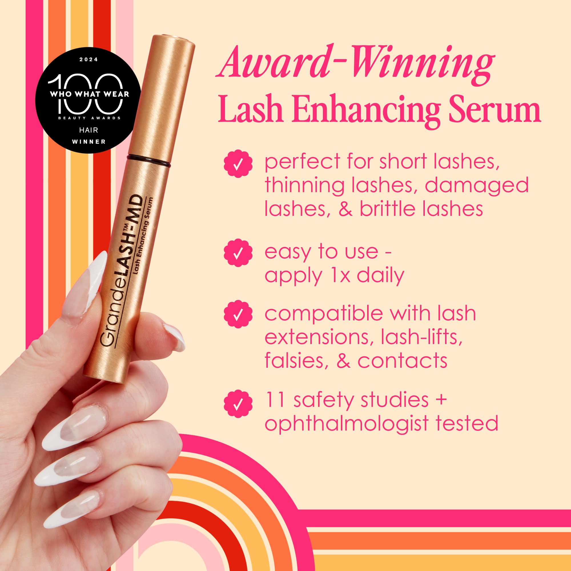 Grande Cosmetics Grandelash-Md Lash Enhancing Serum,4 Ml - 6 Month Supply