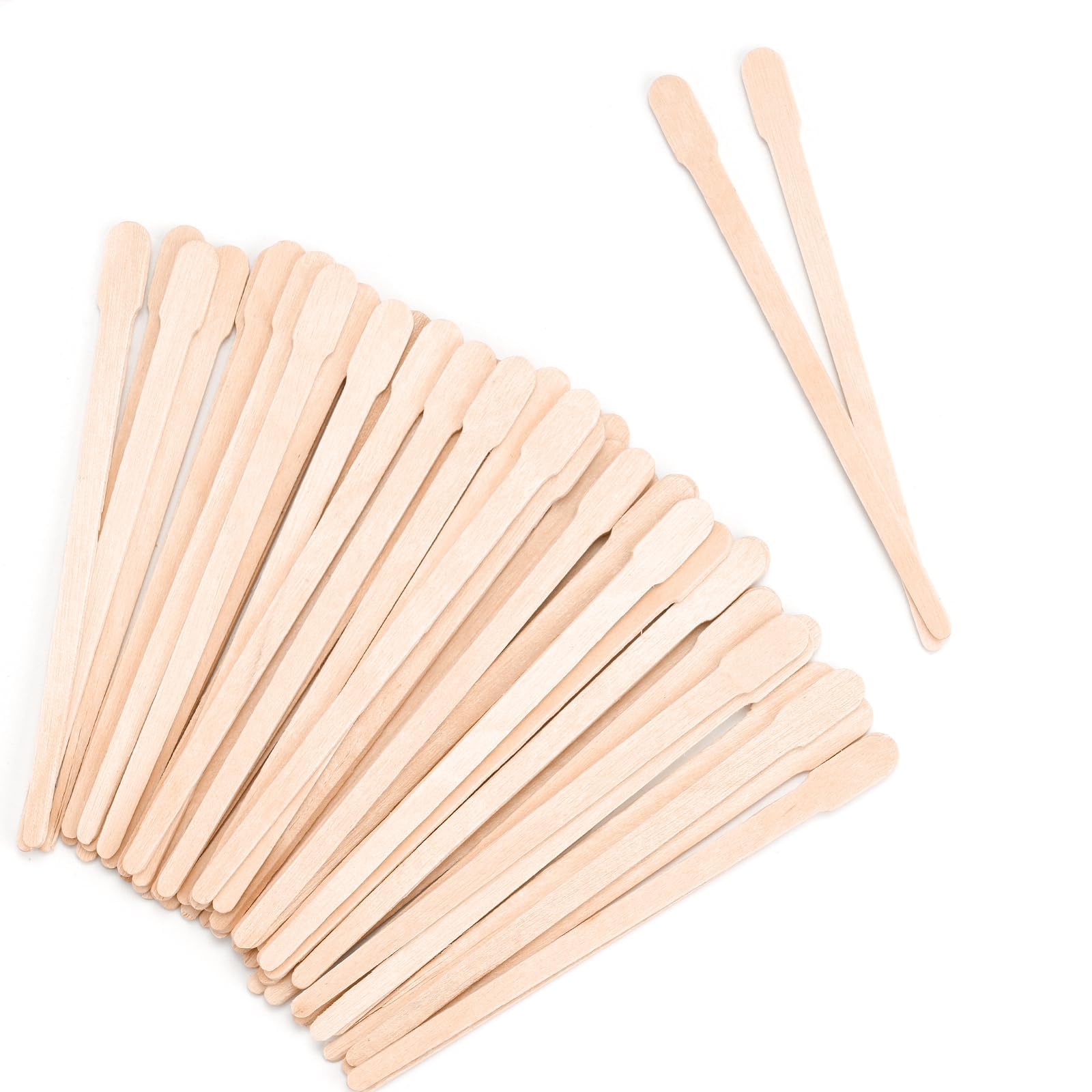 1200 Pcs Eyebrow Wax Sticks, Small Wooden Waxing Sticks, Wax Spatulas Craft Applicator Sticks for Body Hair Removal, Eyebrow Lip