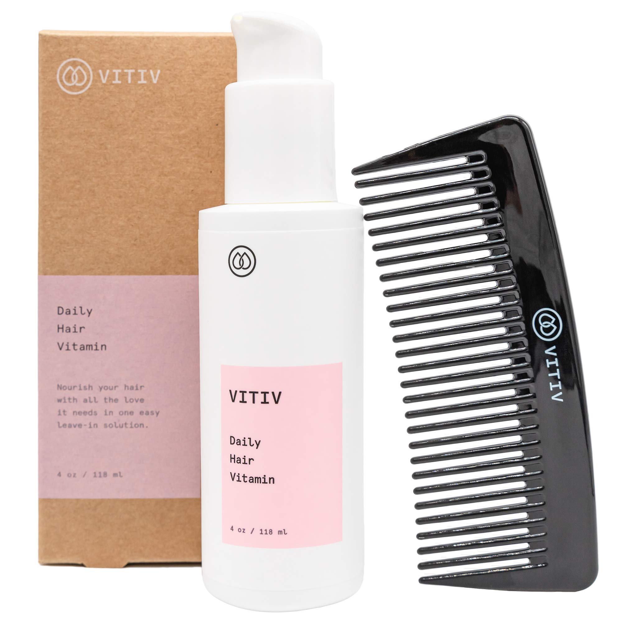 VITIV Leave In Conditioner 4oz - Nourishing Vitamins for Your Hair and Scalp - All Natural, Silicone Free, Vegan - Made for all 