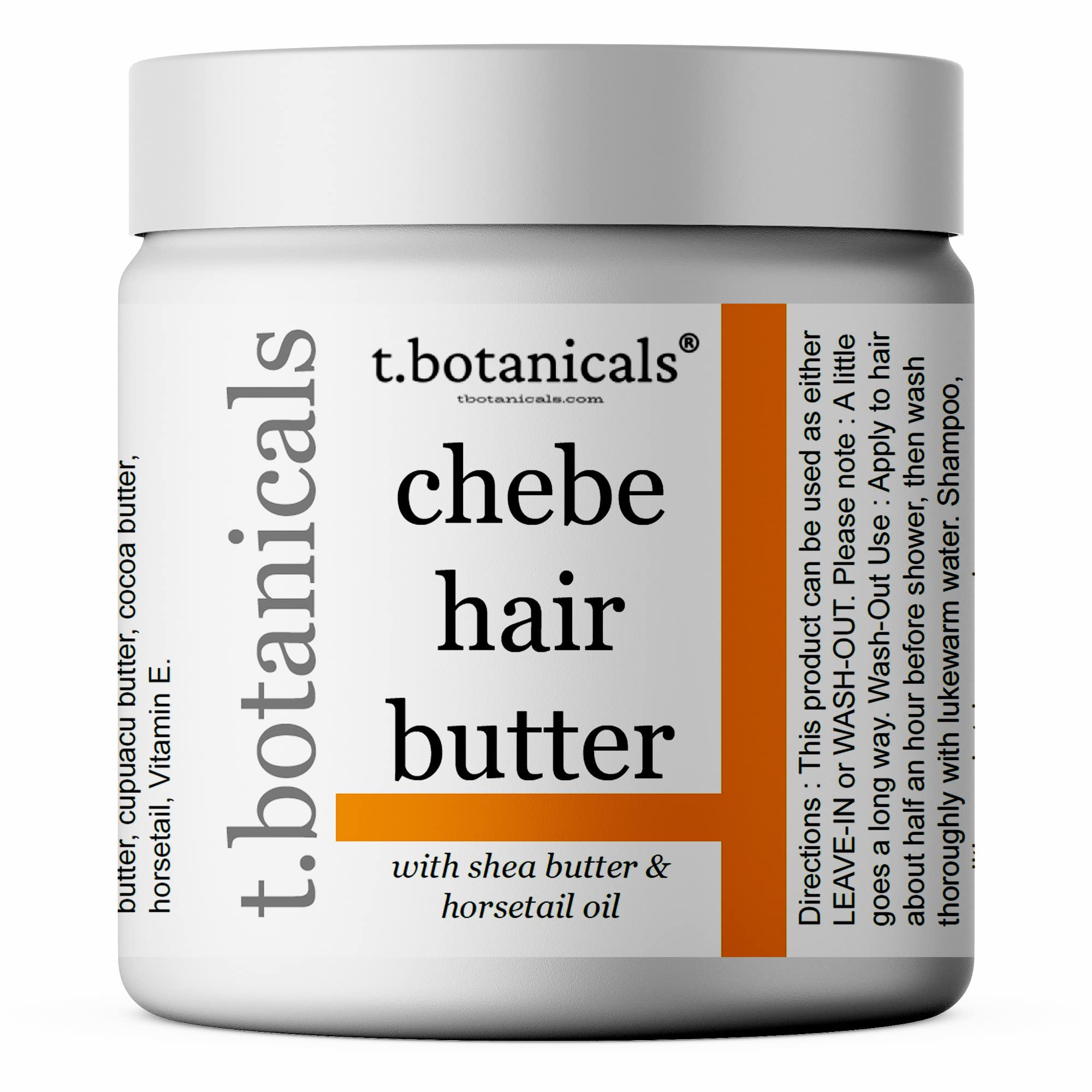 t.botanicals Chebe Butter for Hair Growth, Hair Thickening - Ayurvedic Hair Butter with Horsetail