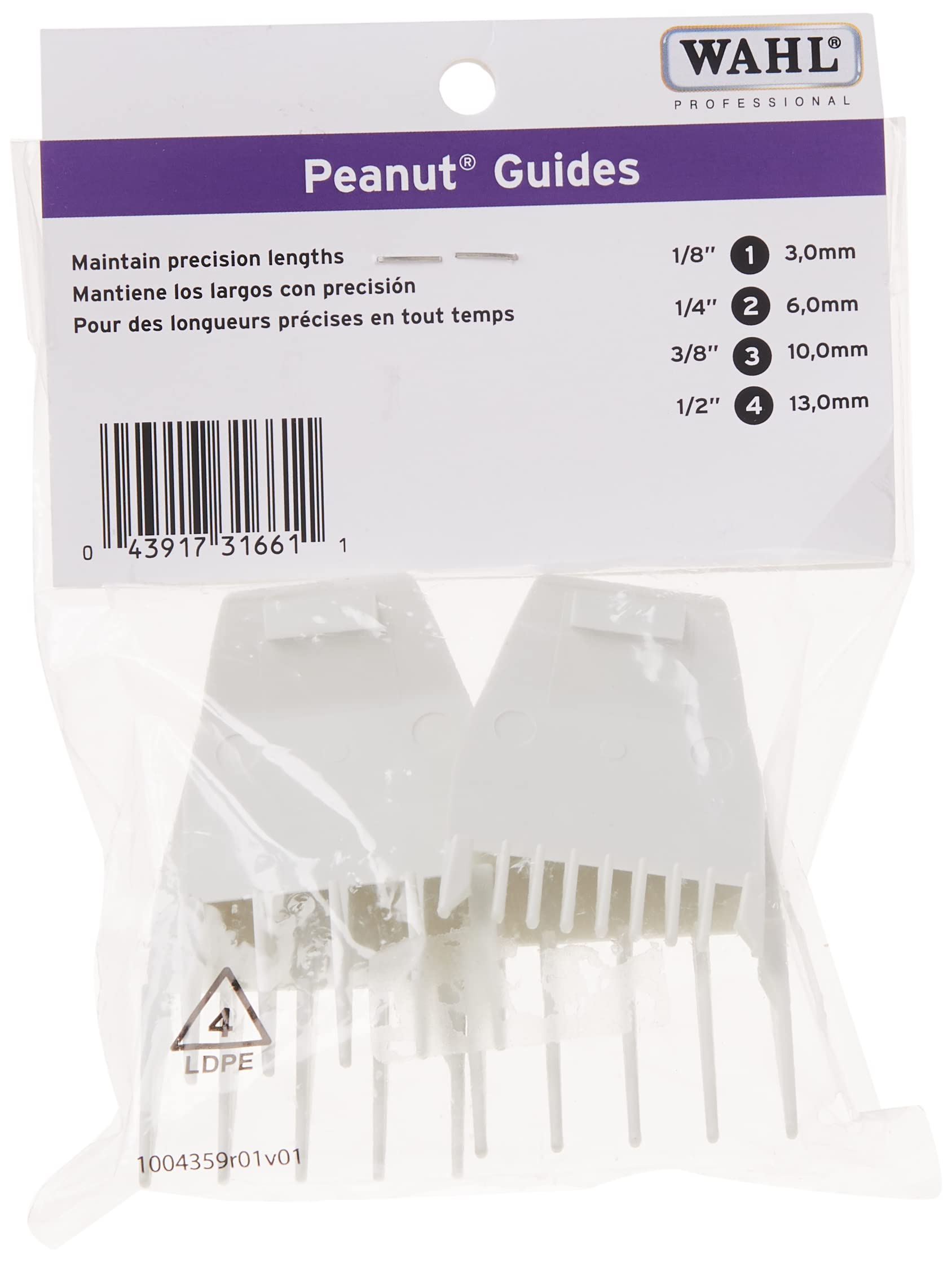 Wahl Comb Set For Peanut Trimmer, White