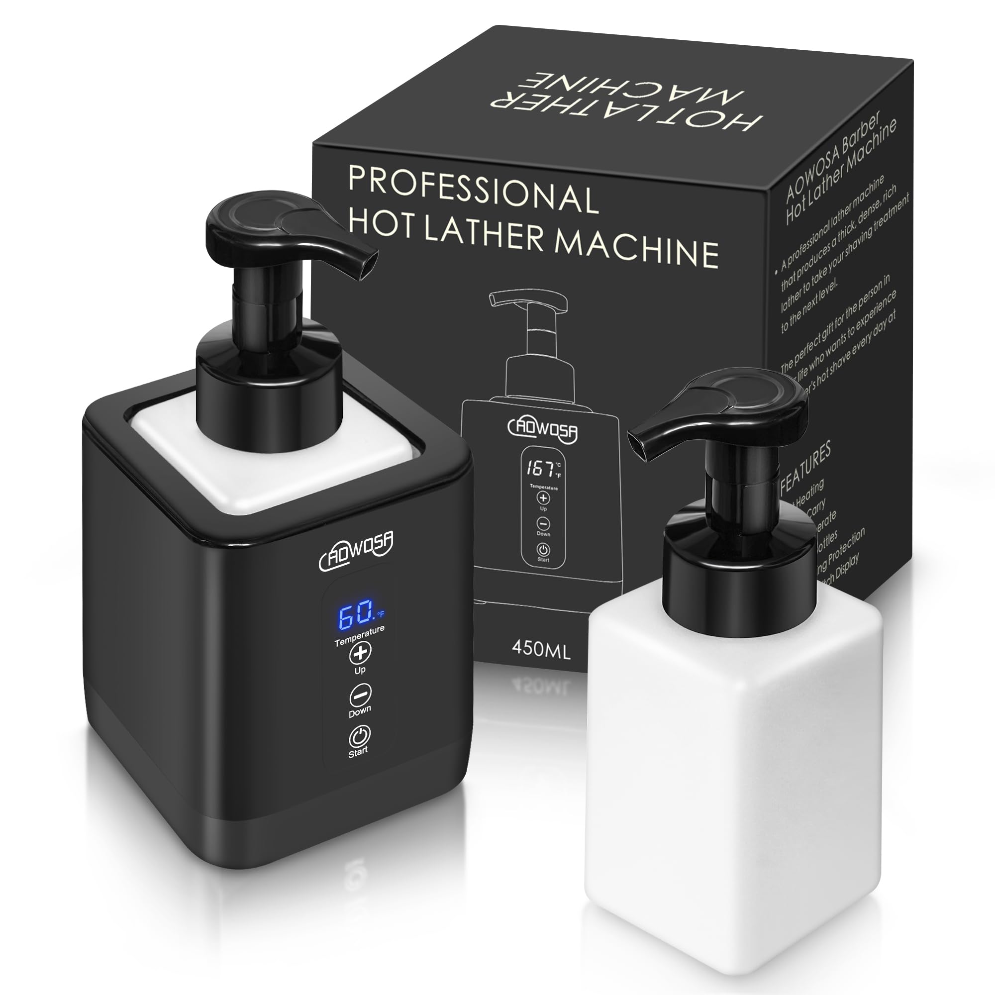 Hot Lather Machine for Shaving Professional Lather Maker for Men Face Shaving Large Capacity Shaving Foam Machine for Home Use S