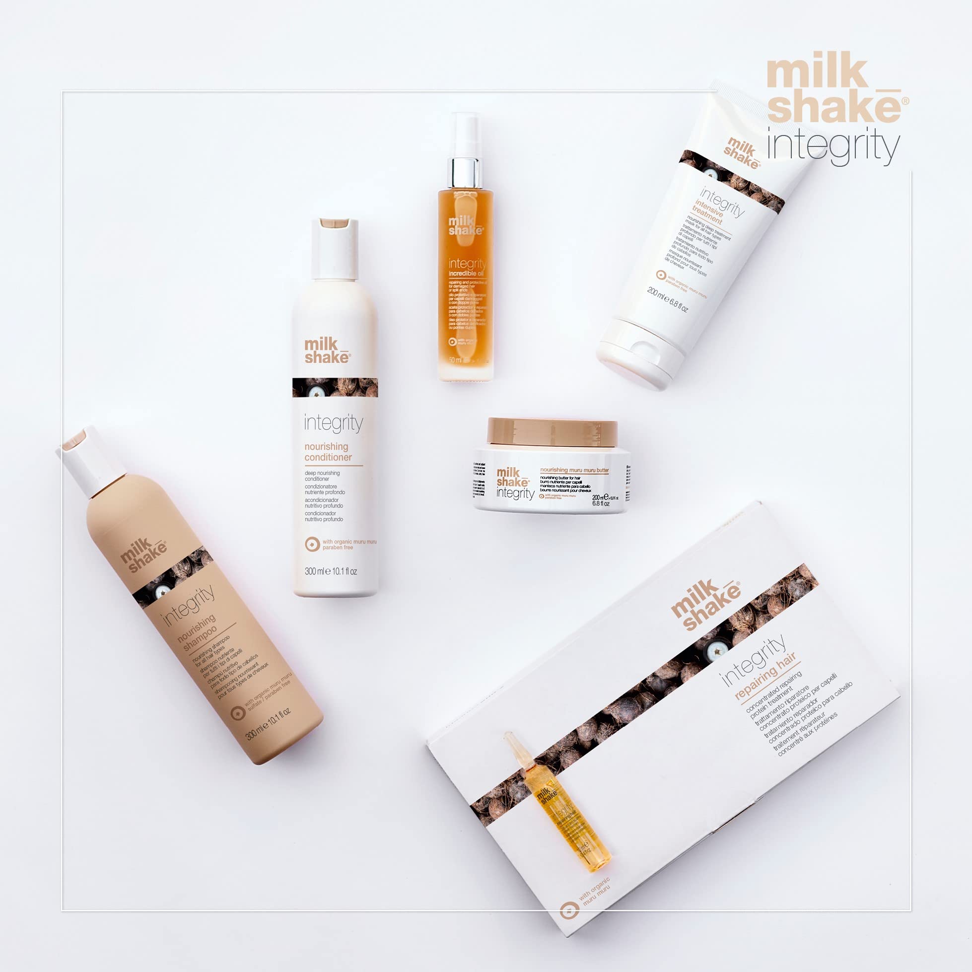 Milk_Shake Integrity Nourishing Conditioner - Anti Frizz Conditioner With Muru Muru Butter, Paraben Free, 33.8 Fl Oz
