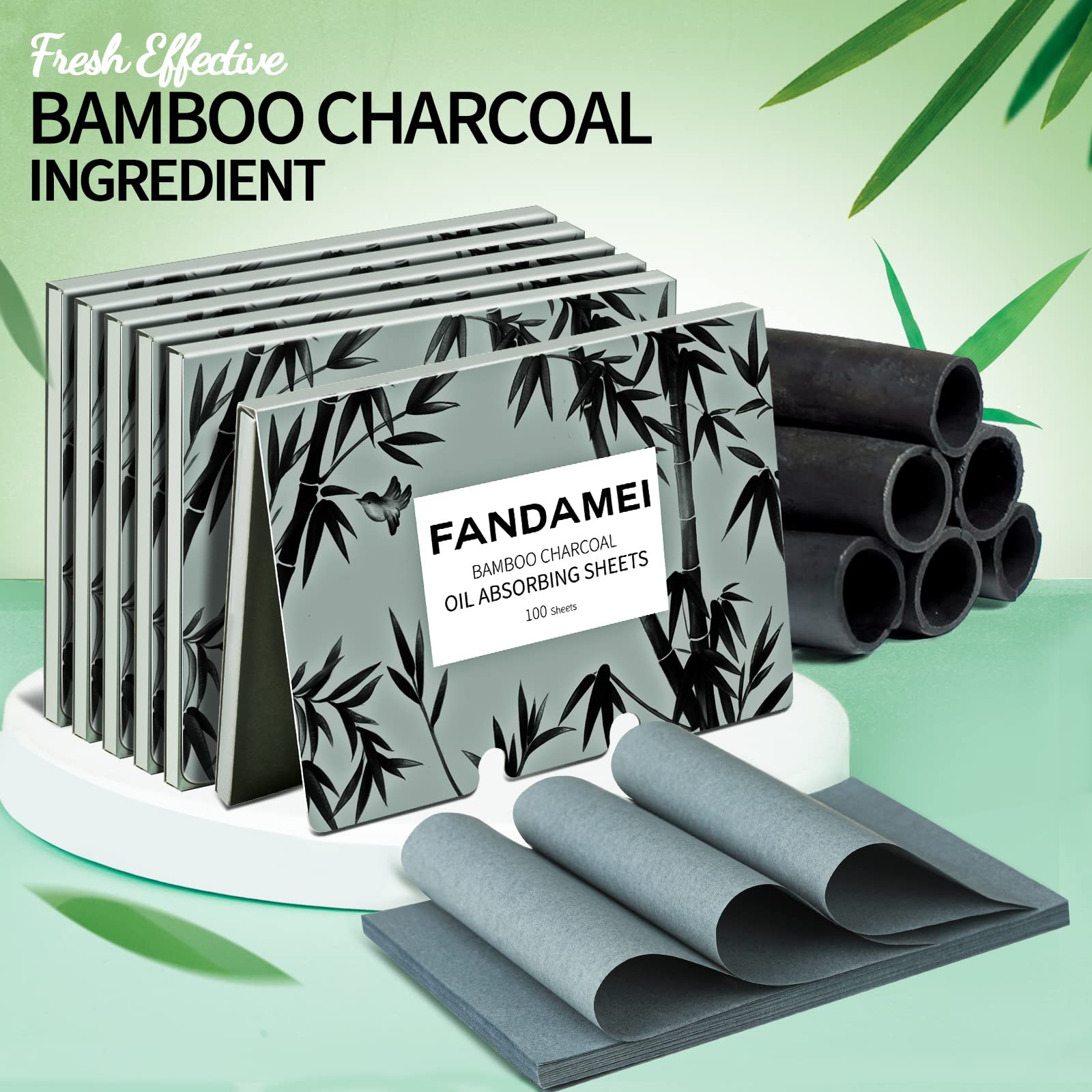 Fandamei 600 Counts Oil Blotting Sheets For Face, Oil Blotting Papers For Face, Blotting Paper For Oily Skin, Oil Control Film,