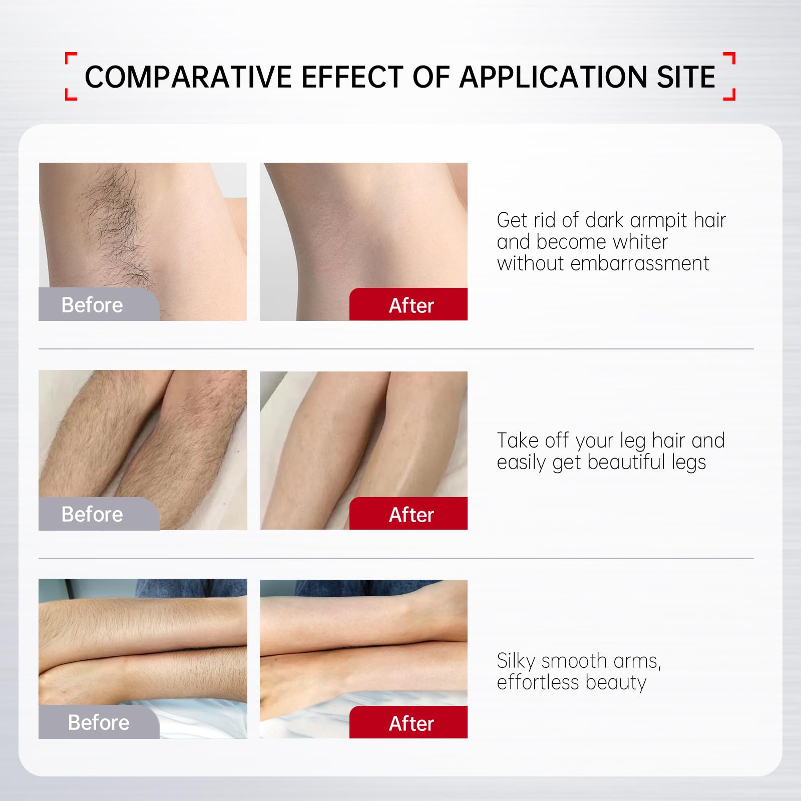 Vgo Painless Hair Removal Cream For Women & Men, Hair Removal Cream For Body, Back & Legs, All Skin Types, 4.06Oz W/Spatula