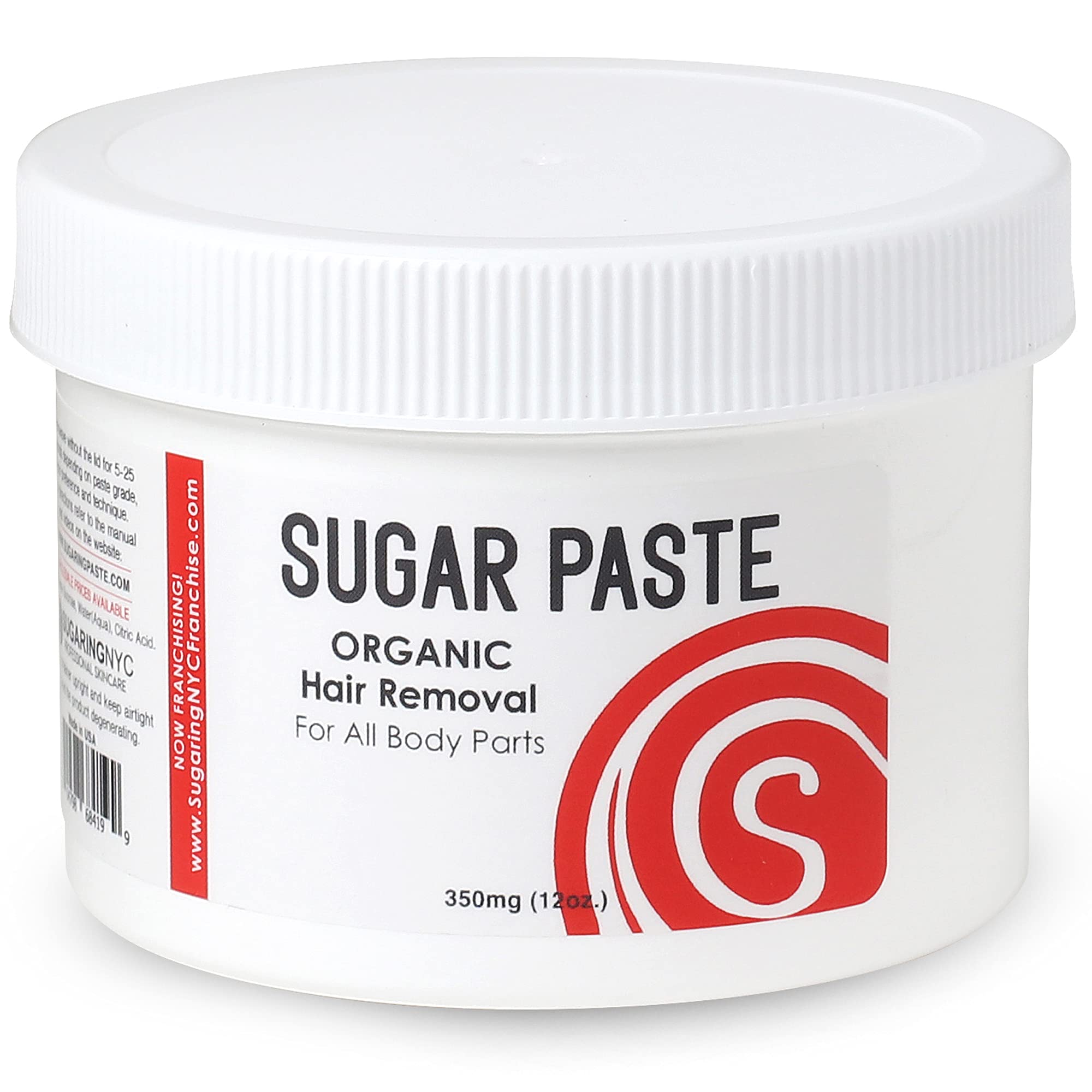 Sugaring Paste For Brazilian Bikini Legs Arms + Talc-Free Powder Travel Size 115G (4Oz)
