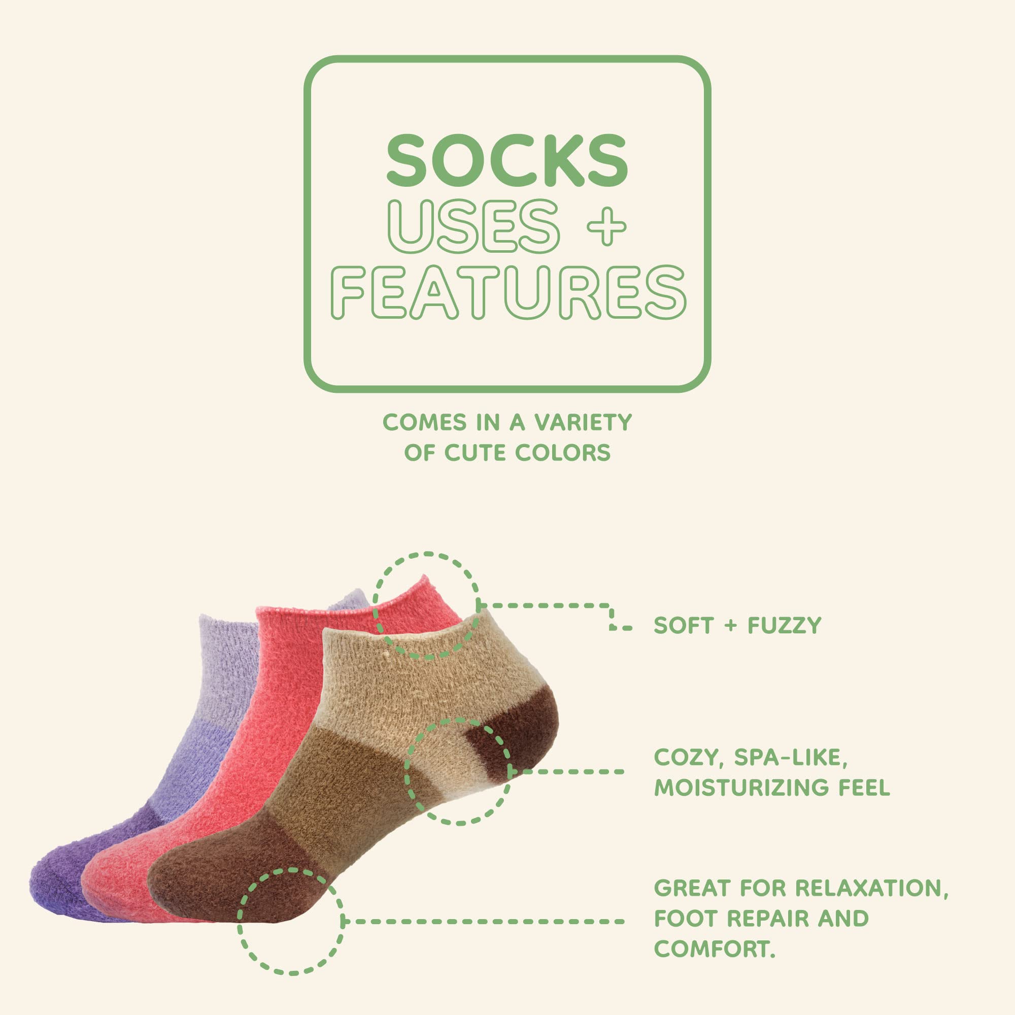 Bamboomn Women'S Small Fuzzy Soft Aloe Infused Nylon Spa Socks, Solid Aqua, 4 Pairs
