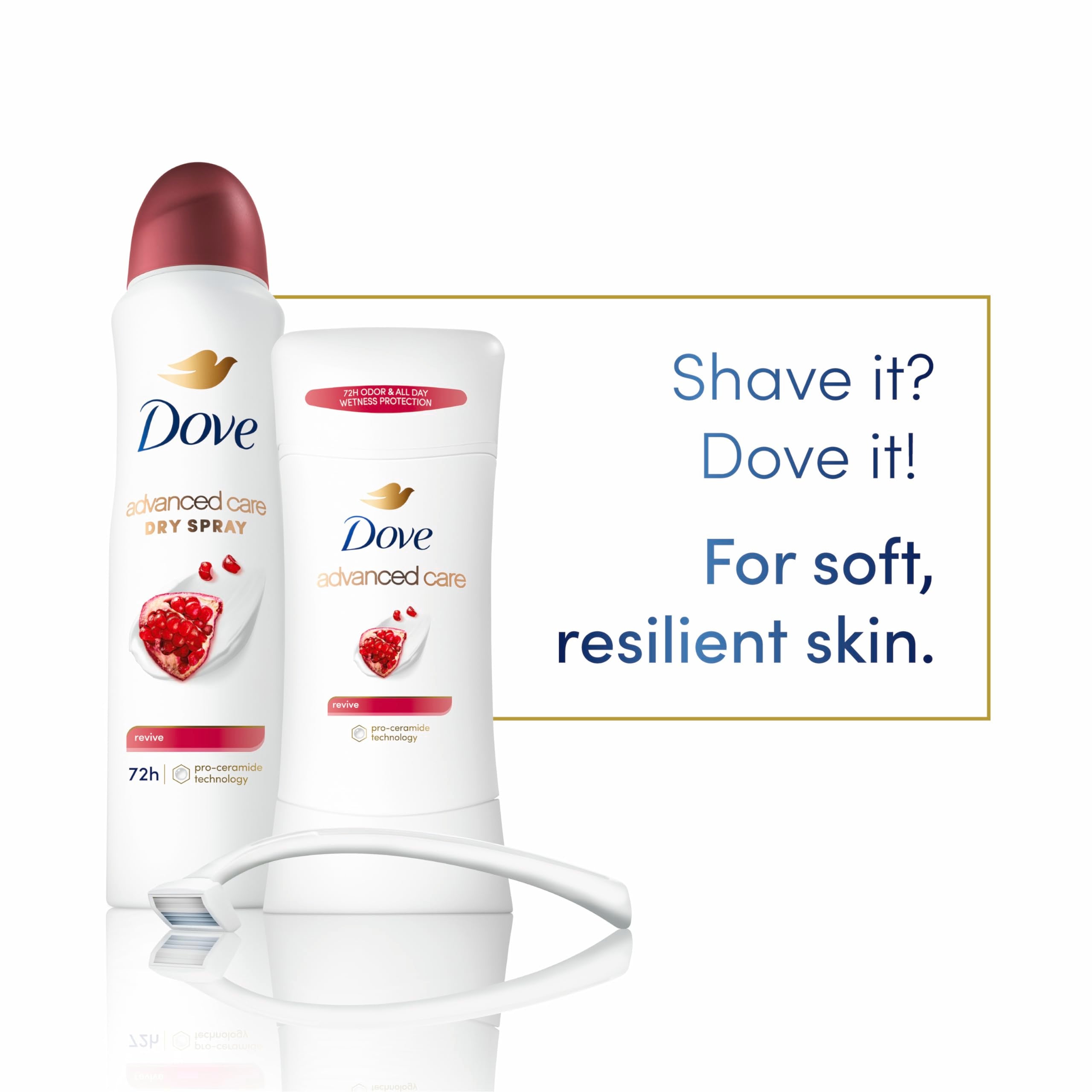 Dove Advanced Care Dry Spray Antiperspirant Deodorant For Women, Revive For 48 Hour Protection And Soft And Comfortable Underarm