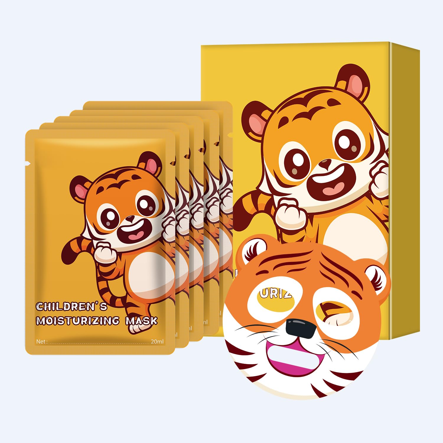 Animal Character Sheet Masks, Holiday Treats Facial Masks For Soothing & Nourishing, Fun Spa Masks For All Skin Types, Kids Face