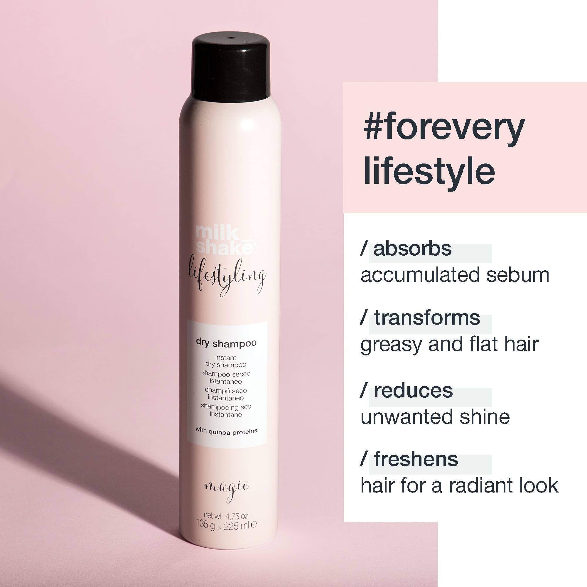 Milk_Shake Lifestyling Dry Shampoo - Instant Dry Shampoo For Women For Flat, Dry Or Oily Hair - 1.6 Fl Oz