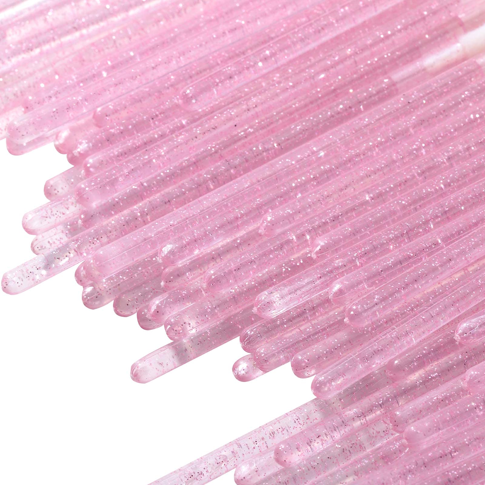 200 Pieces Lip Brush Lint Free Applicators Crystal Lipstick Disposable Applicators Lip Wands Lip Gloss Brushes - Pink