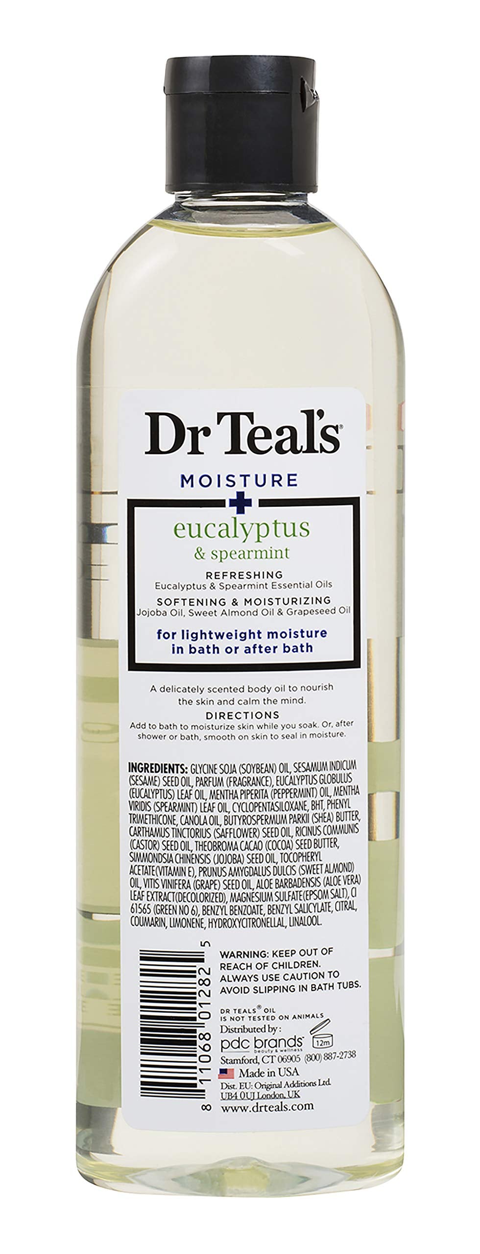 Dr. Teals Bath & Body Oil Gift Set (2 Pack, 8.8Oz Ea.) - Rejuvenating Eucalyptus & Spearmint Blended With Pure Epsom Salt - Esse