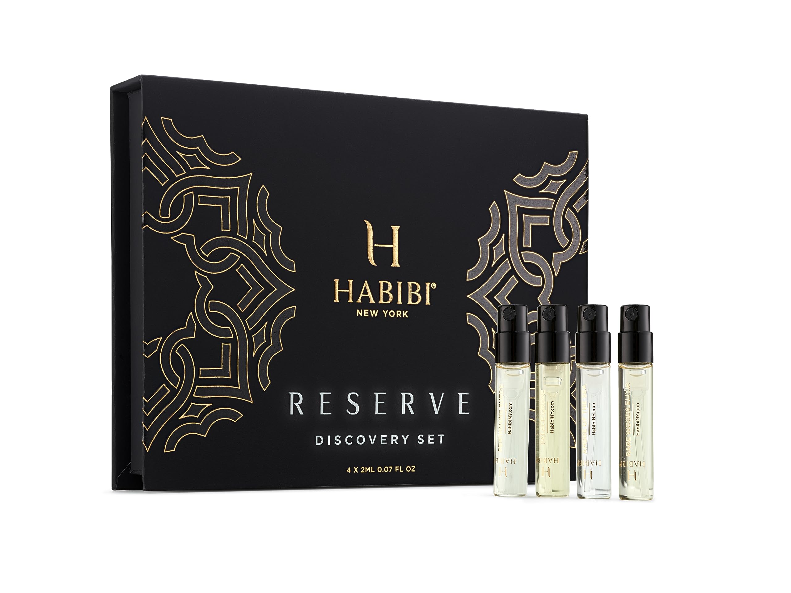 H HABIBI Reserve Oud Collection Discovery Sample Set | Eau De Parfum | Travel Perfume Oud Samples For Women And Men, Cologne Sam