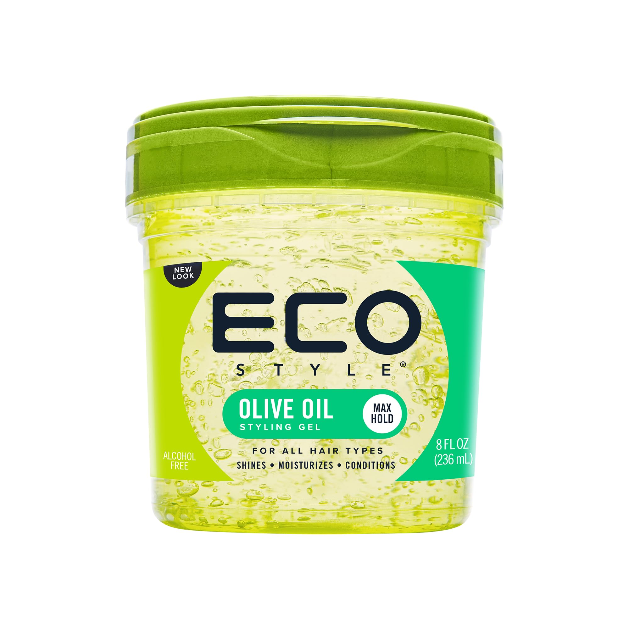 Eco Style Gel Olive Oil Styling - Adds Shine and Tames Split Ends - Delivers Moisture to Scalp - Nourishes And Repairs - Provide