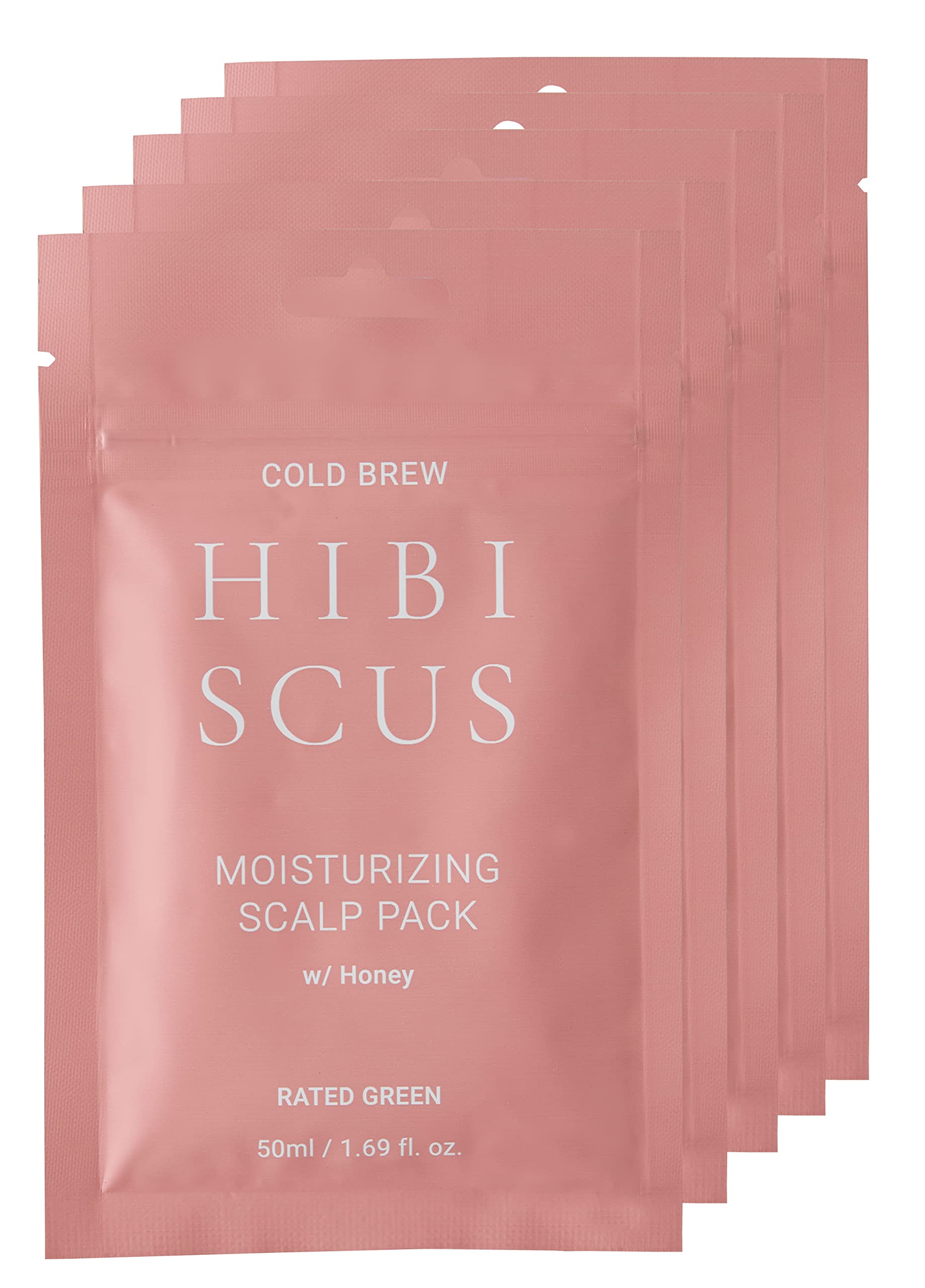 Rated Green Hair Conditioner - Cold Brew Hibiscus Moisturizing Scalp Pack With Honey, Deep Conditioning Hair Mask For Dry Damage
