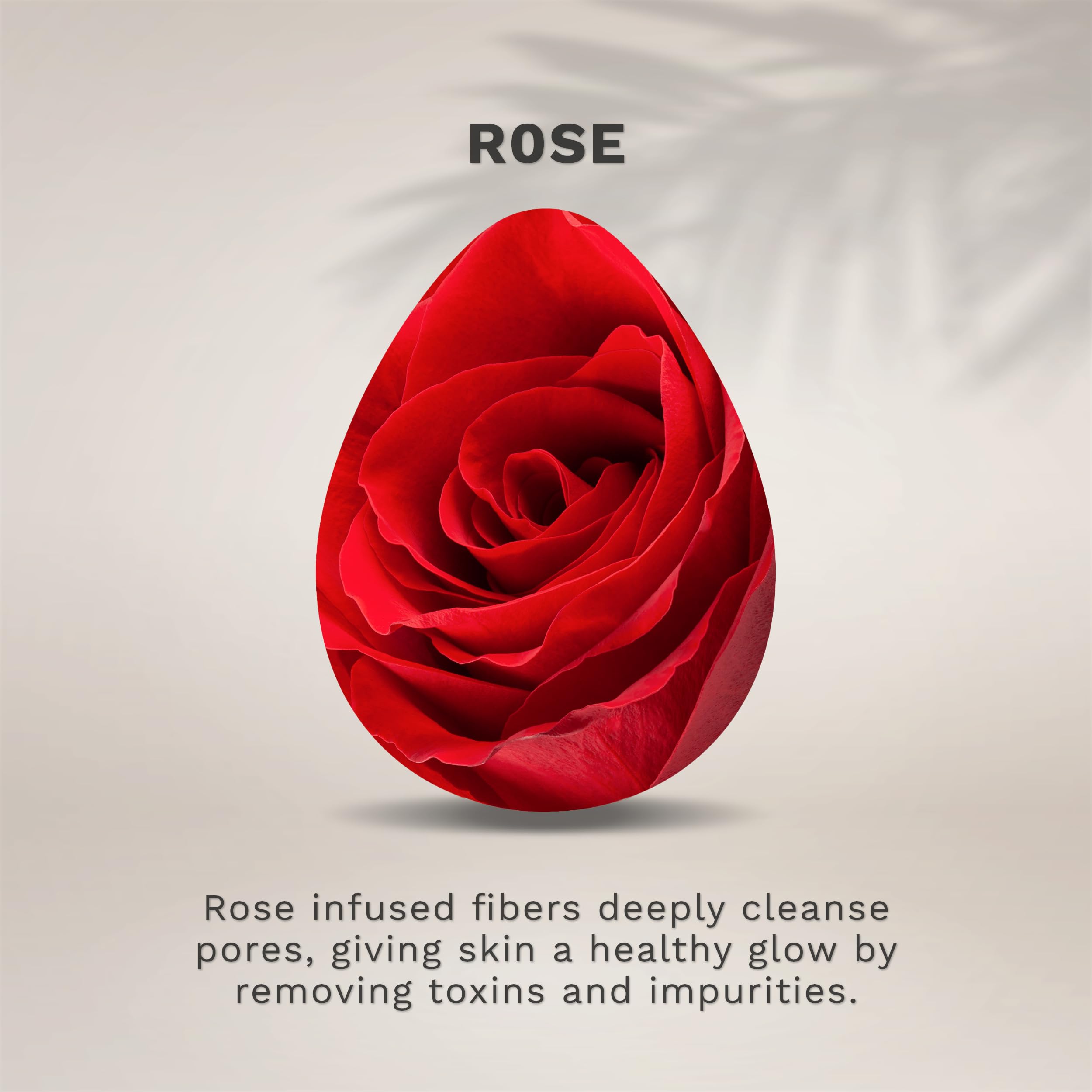 Kol Face Scrubber, Rose Infused Exfoliating Facial Cleansing Pads, Disposable Exfoliator Face Sponge For Daily Face Cleaning And