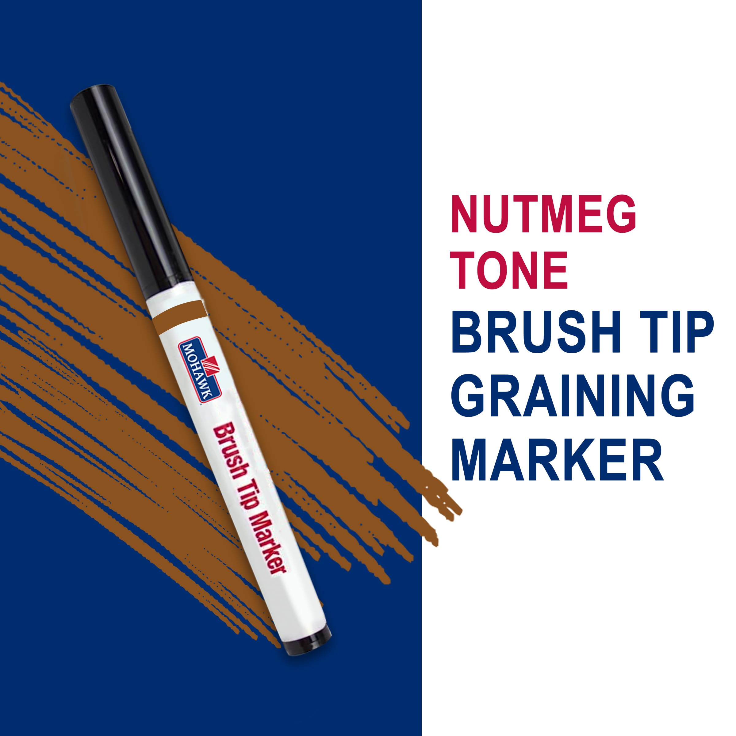 Mohawk Brush Tip Graining Marker - Nutmeg Tone