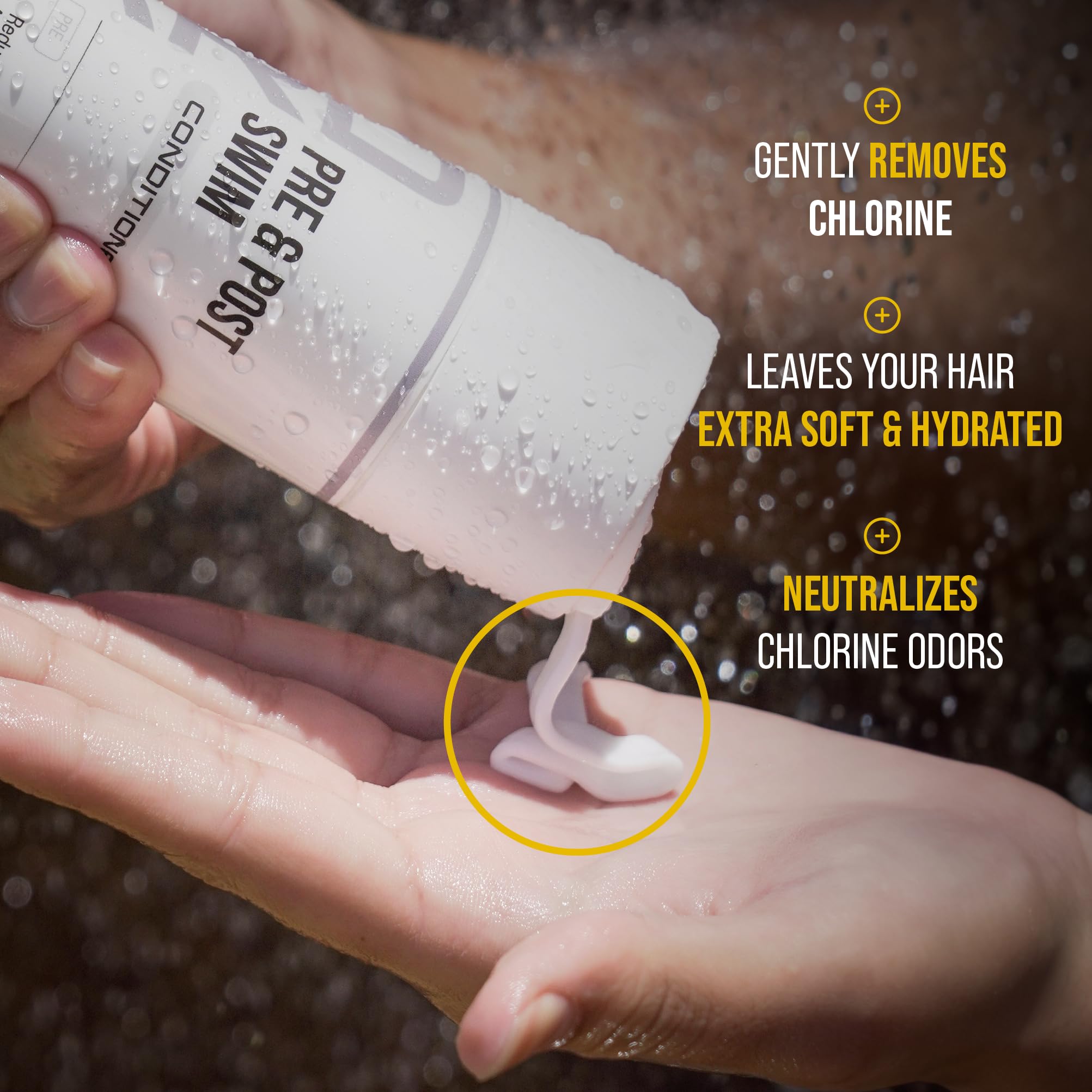 Trihard Pre & Post Swim Conditioner | Swimmers Conditioner | Pre Swim Hair Protection | Chlorine Removal Solution (Pack Of 2)