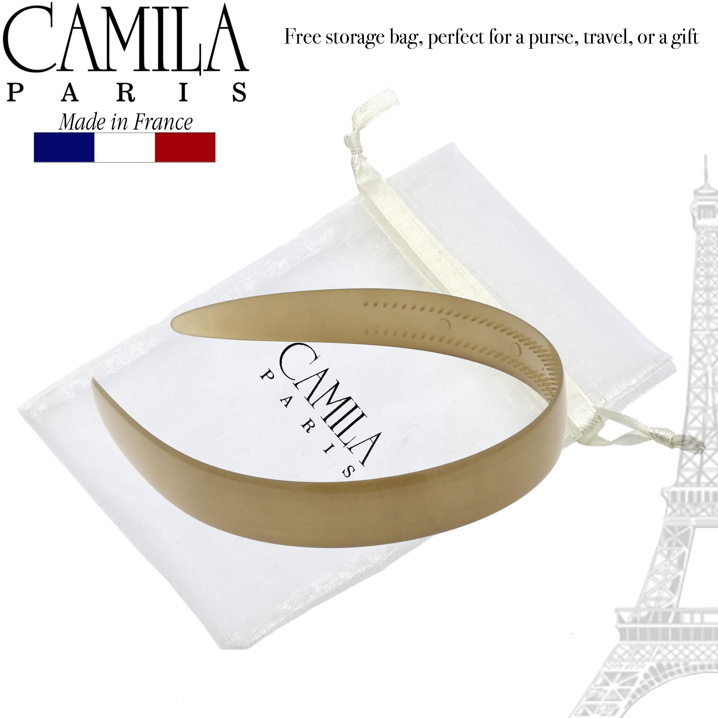Camila Paris Cp3384 French Fashion Headband For Women, Very Flexible With Teeth For Strong Hold Grip, Women'S Hairband, No Slip