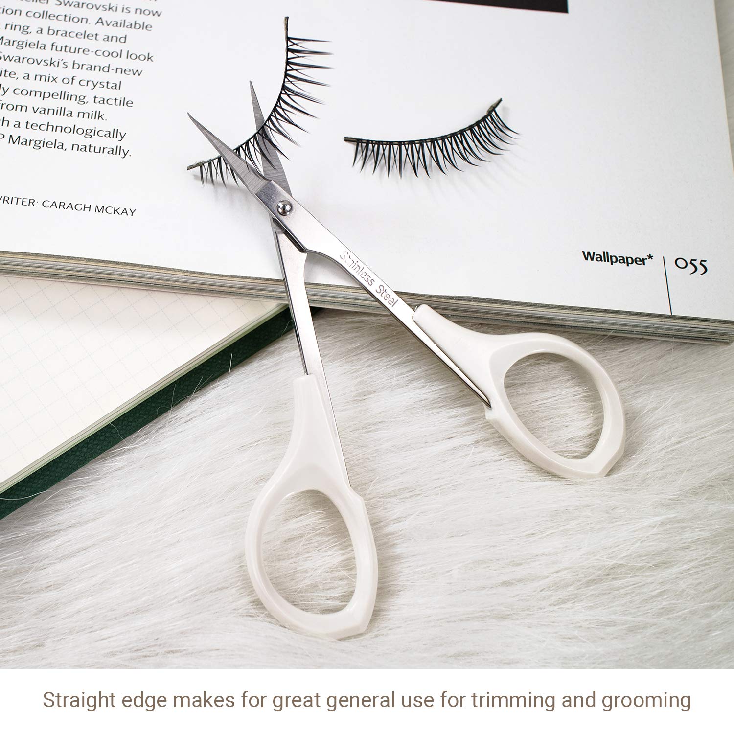 Humbee Eyebrow Scissors Self Care Tools Small Scissors For Facial, Nose, Eyebrow, Mustache, And Beard Hair Trimming & Grooming,