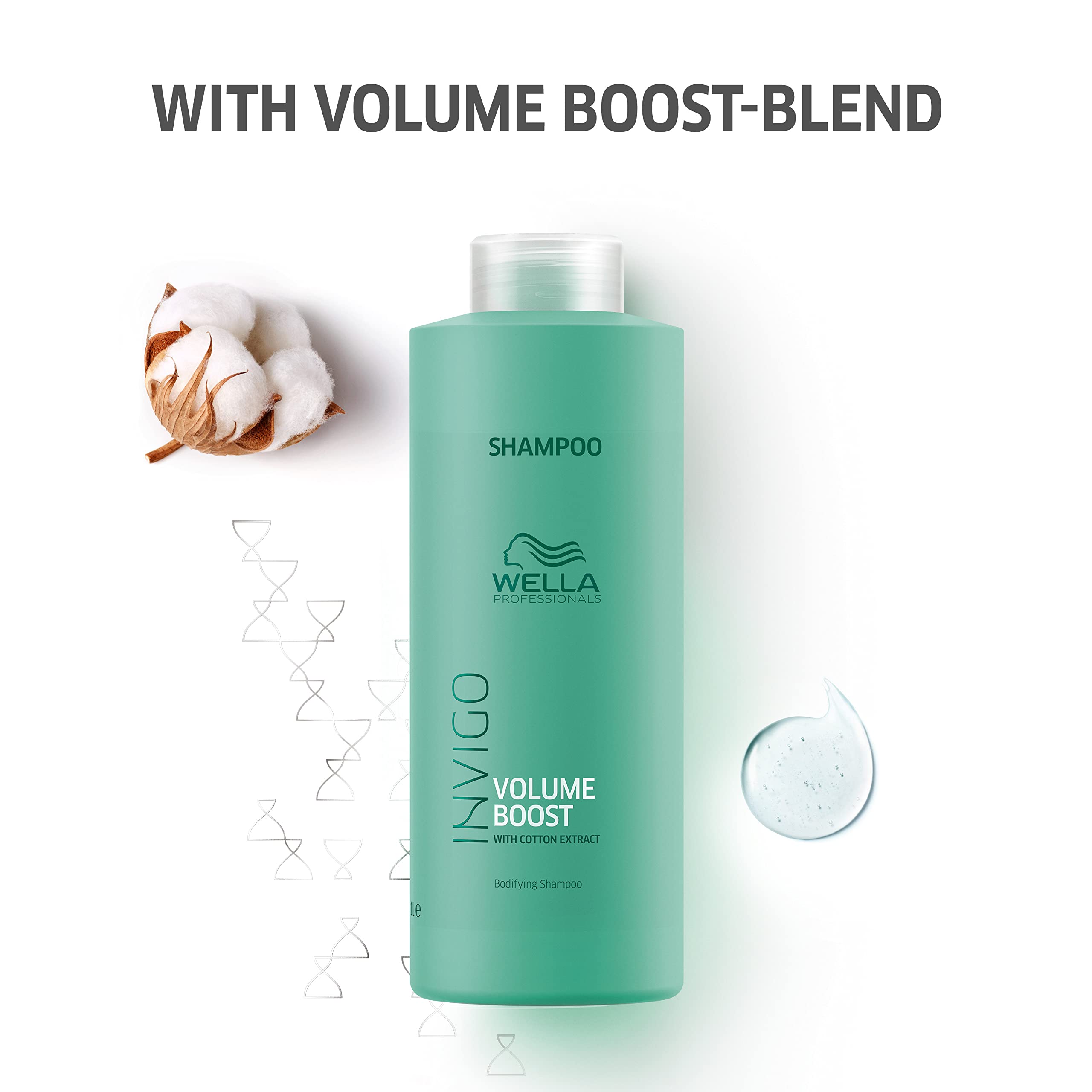 Wella Professionals Invigo Volume Boost Shampoo| For Added Volume| With Bodyfying Spring Blend| 33.8 Fl Oz